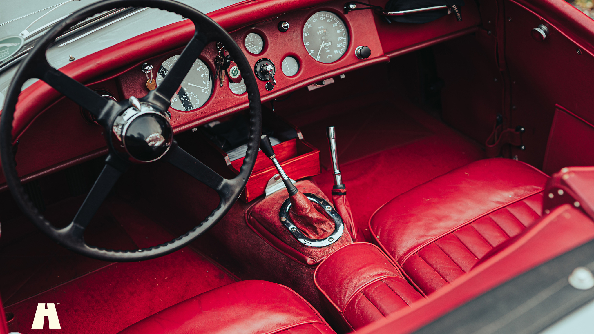 Innenraumfoto von 1951 Jaguar XK120
