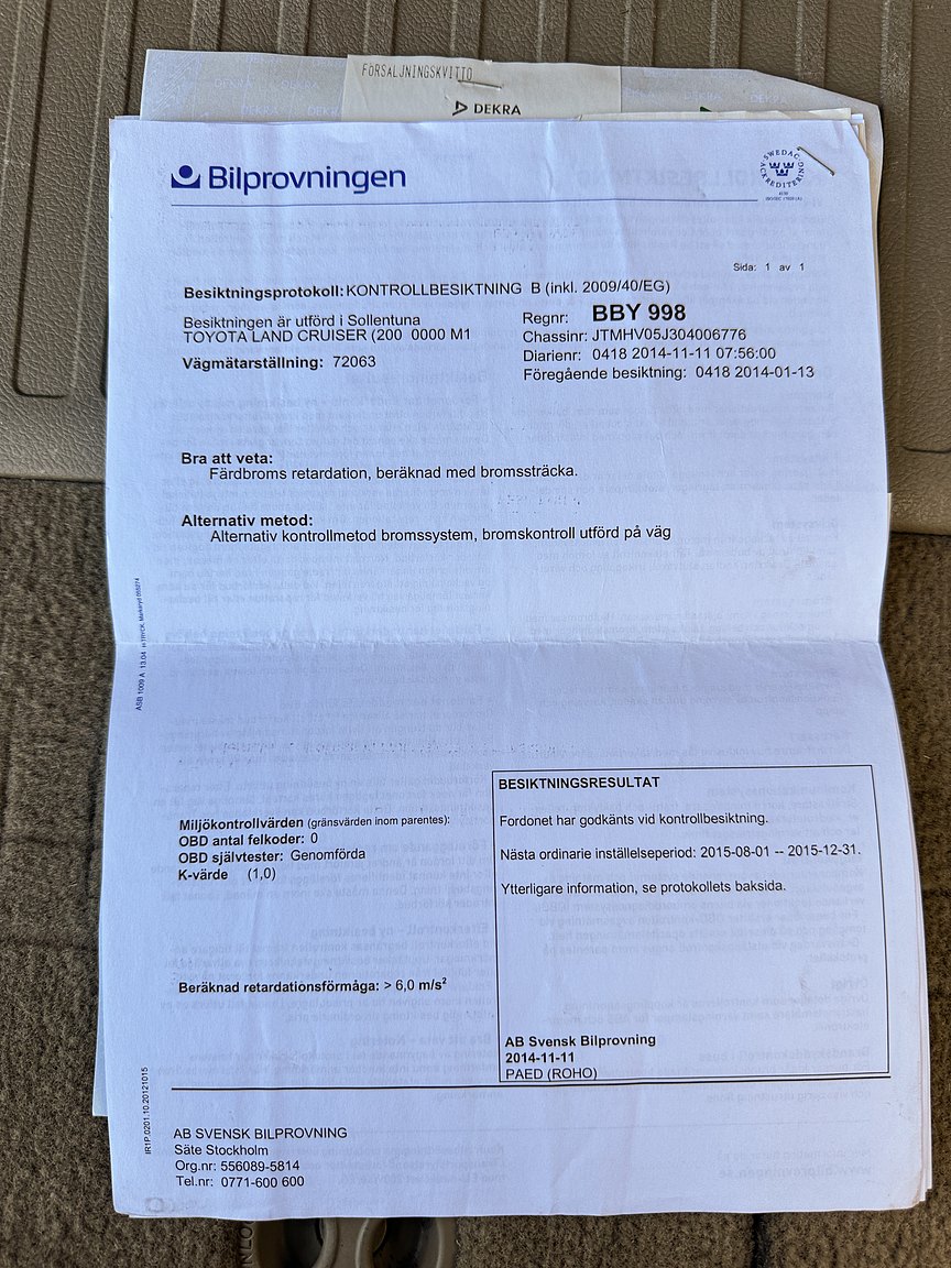 Documentation for 2008 Toyota Land Cruiser 4.5 4WD V8