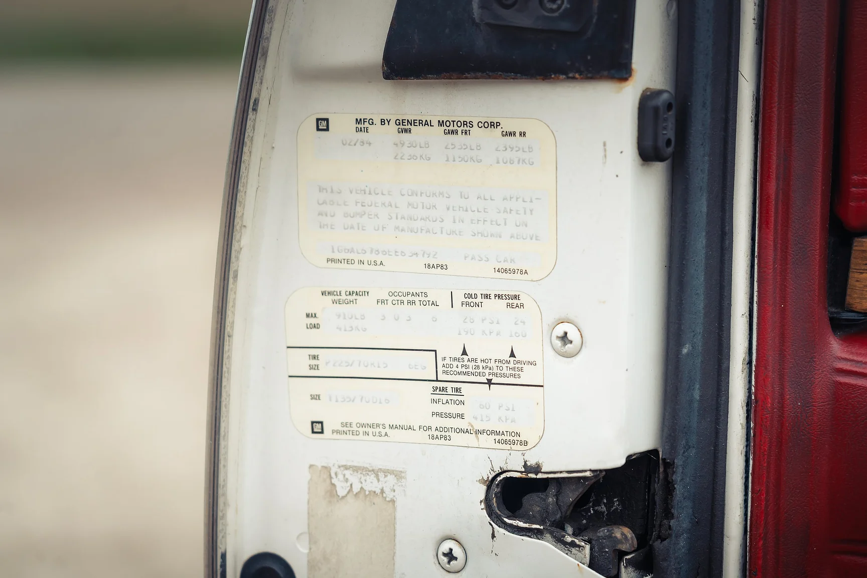 Interiörbild 1984 Cadillac Eldorado Biarritz Convertible (11)