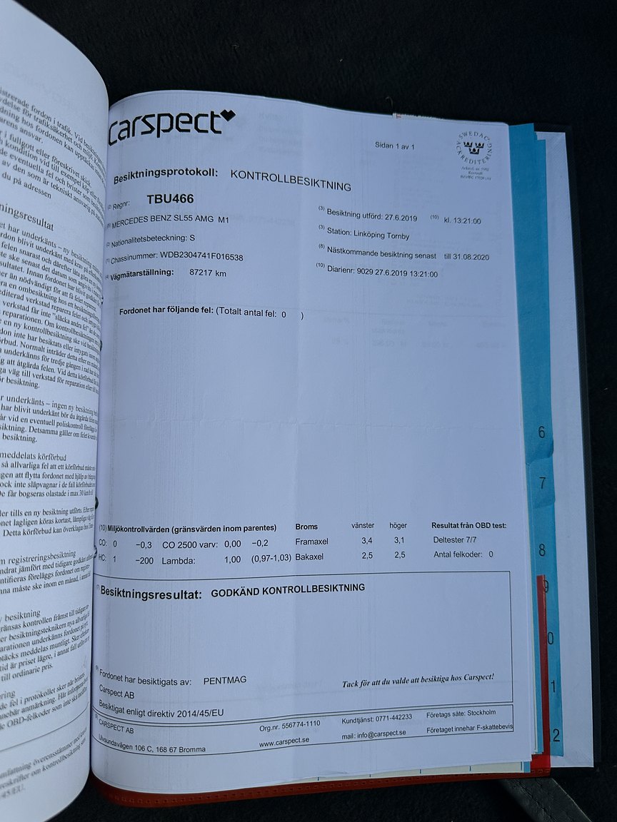 Documentation for 2002 Mercedes SL 55 AMG