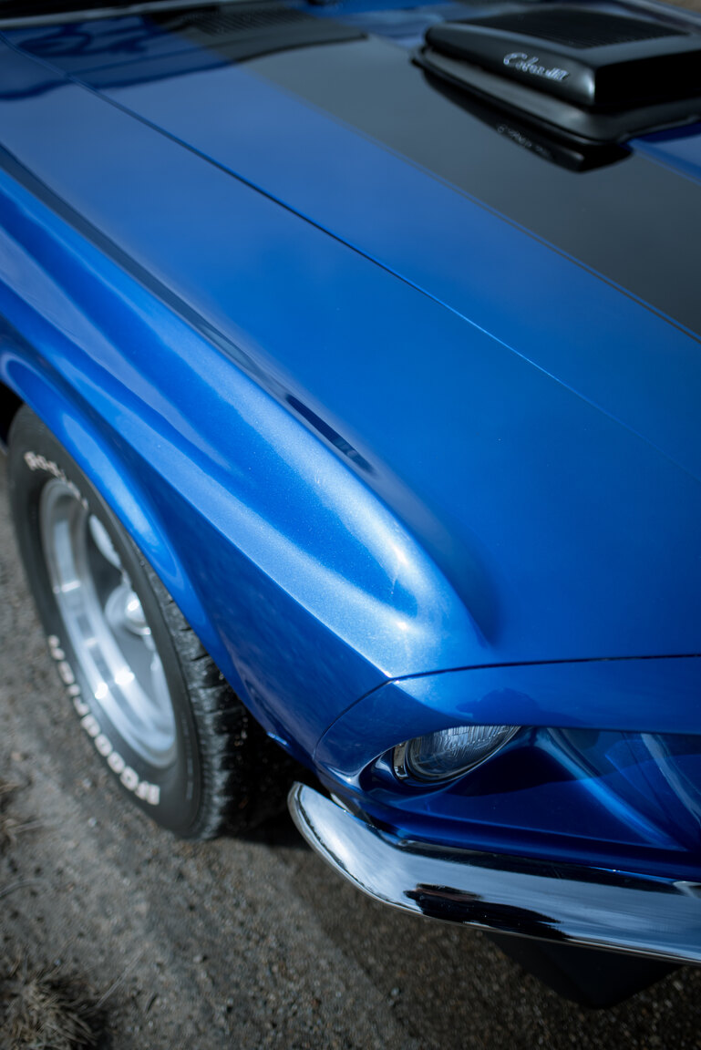 Exteriörbild på 1969 Ford Mustang Mach 1