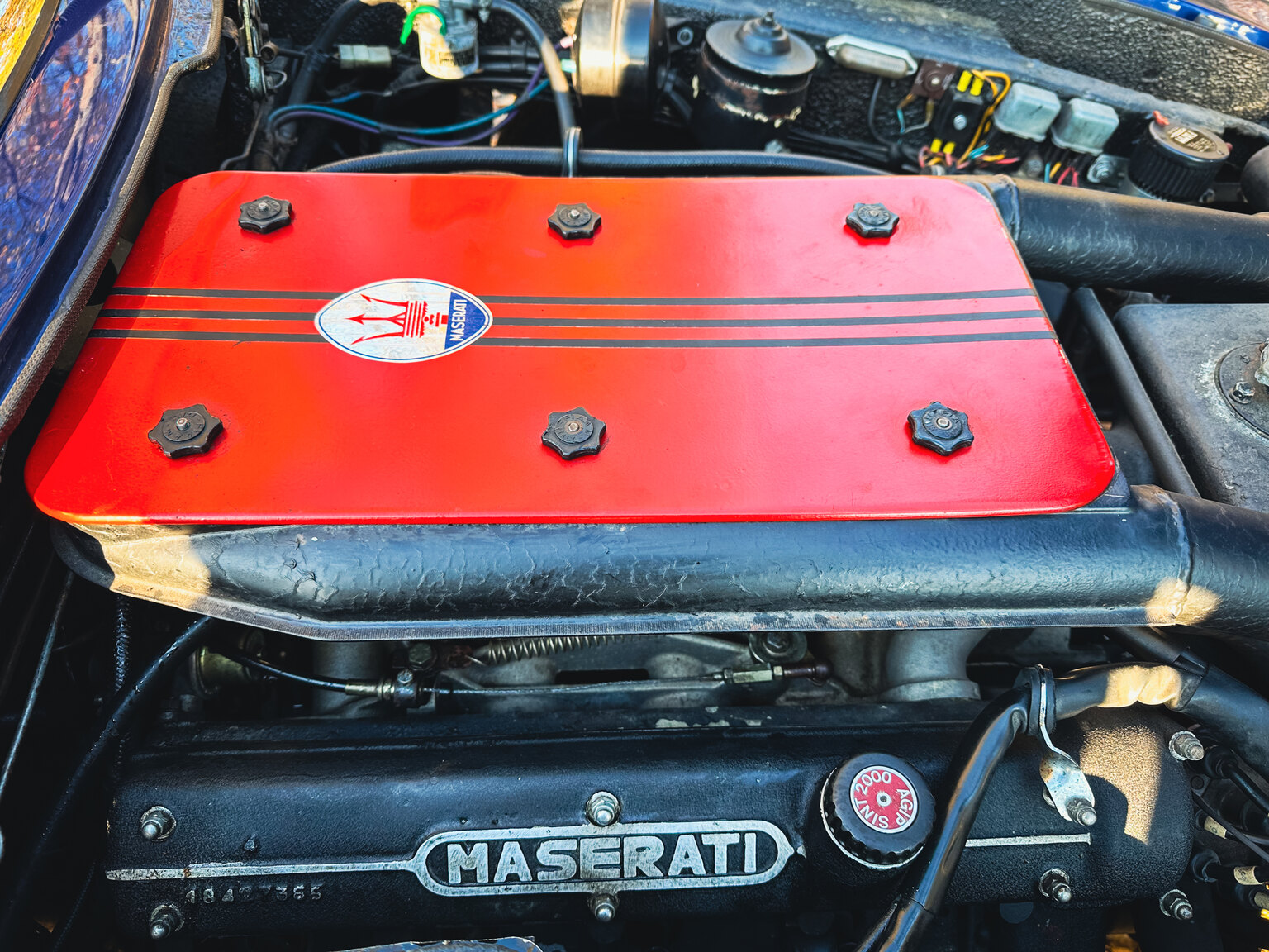 Image of 1973 Maserati Indy mechanics