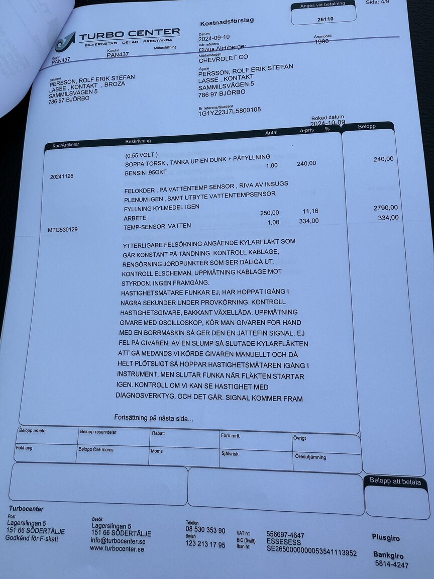 Dokumentation, 1990 Chevrolet Corvette ZR-1 Targa