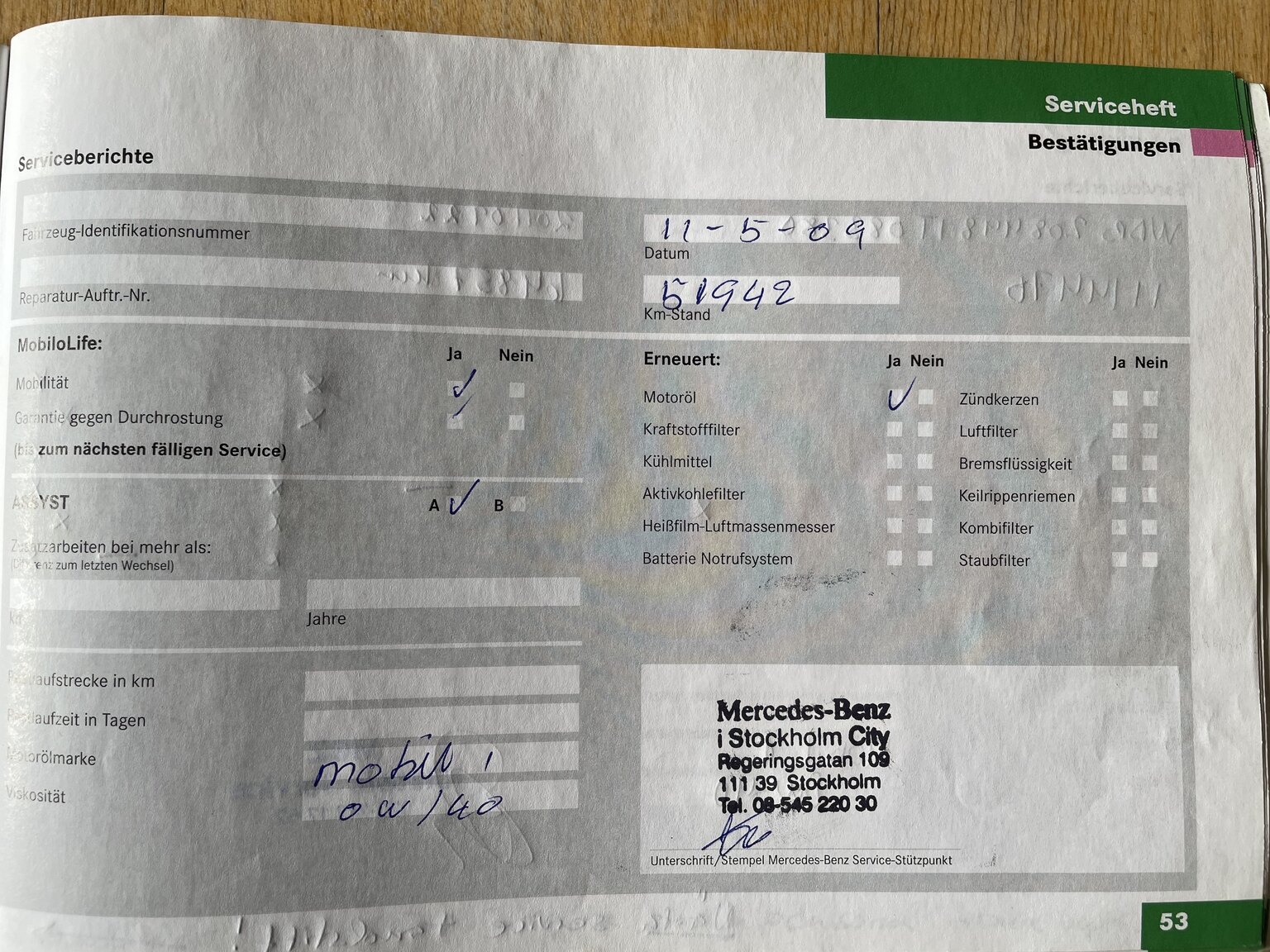 Dokumentation för 2001 Mercedes-Benz CLK 230 Kompressor