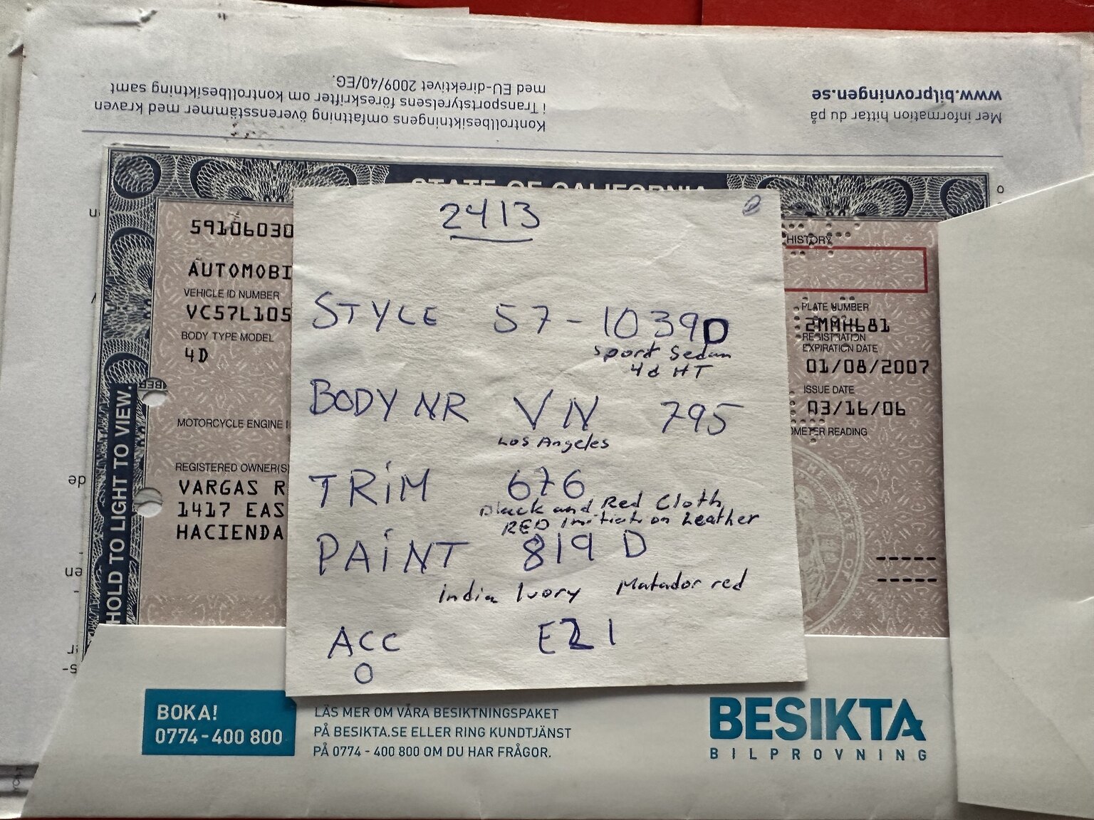 Documentation for 1957 Chevrolet Bel Air (21)