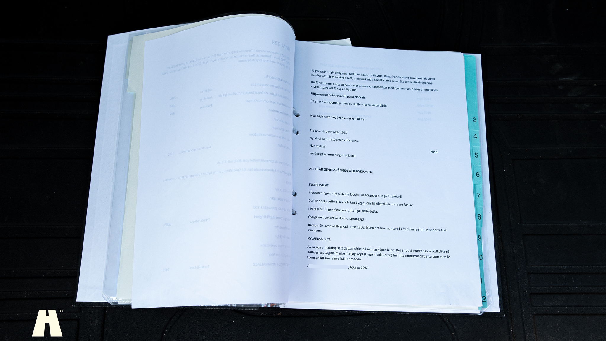 Dokumentation för 1966 Volvo P1800 S (5)