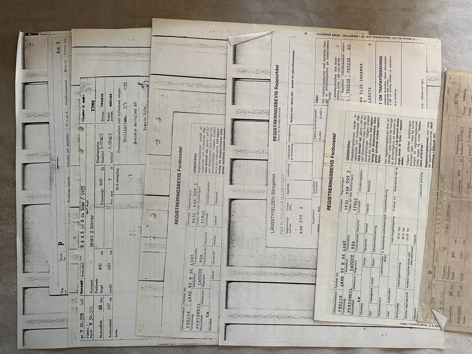 Dokumentation, 1955 Saab 92 B De Luxe (2)