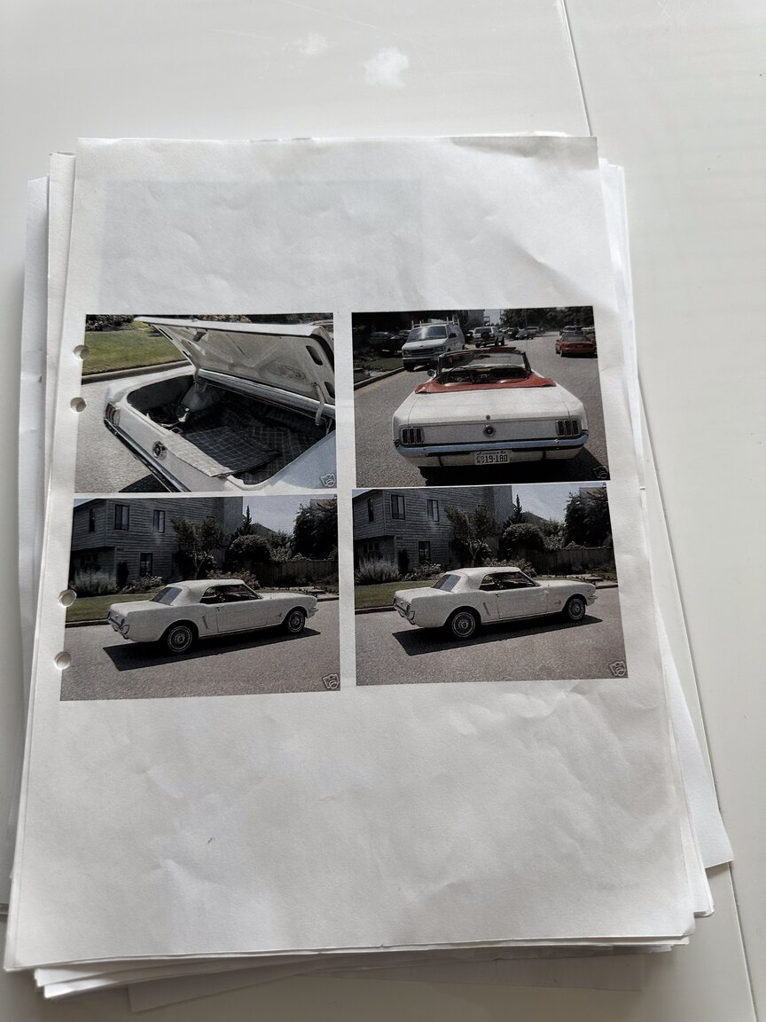 Dokumentation, 1965 Ford Mustang Cabriolet (6)