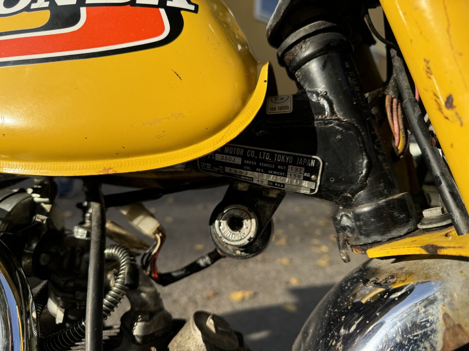Exteriörbild på 1976 Honda Monkey Z50