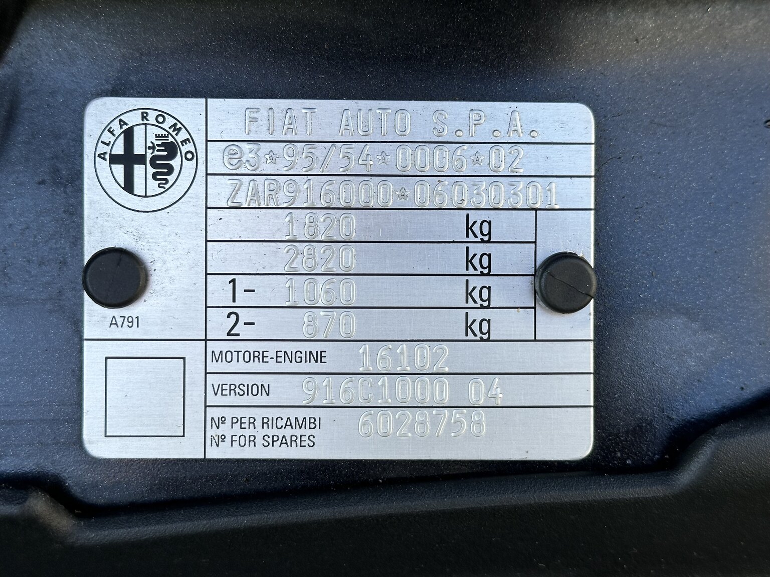 Image of 1997 Alfa Romeo GTV 3.0 mechanics