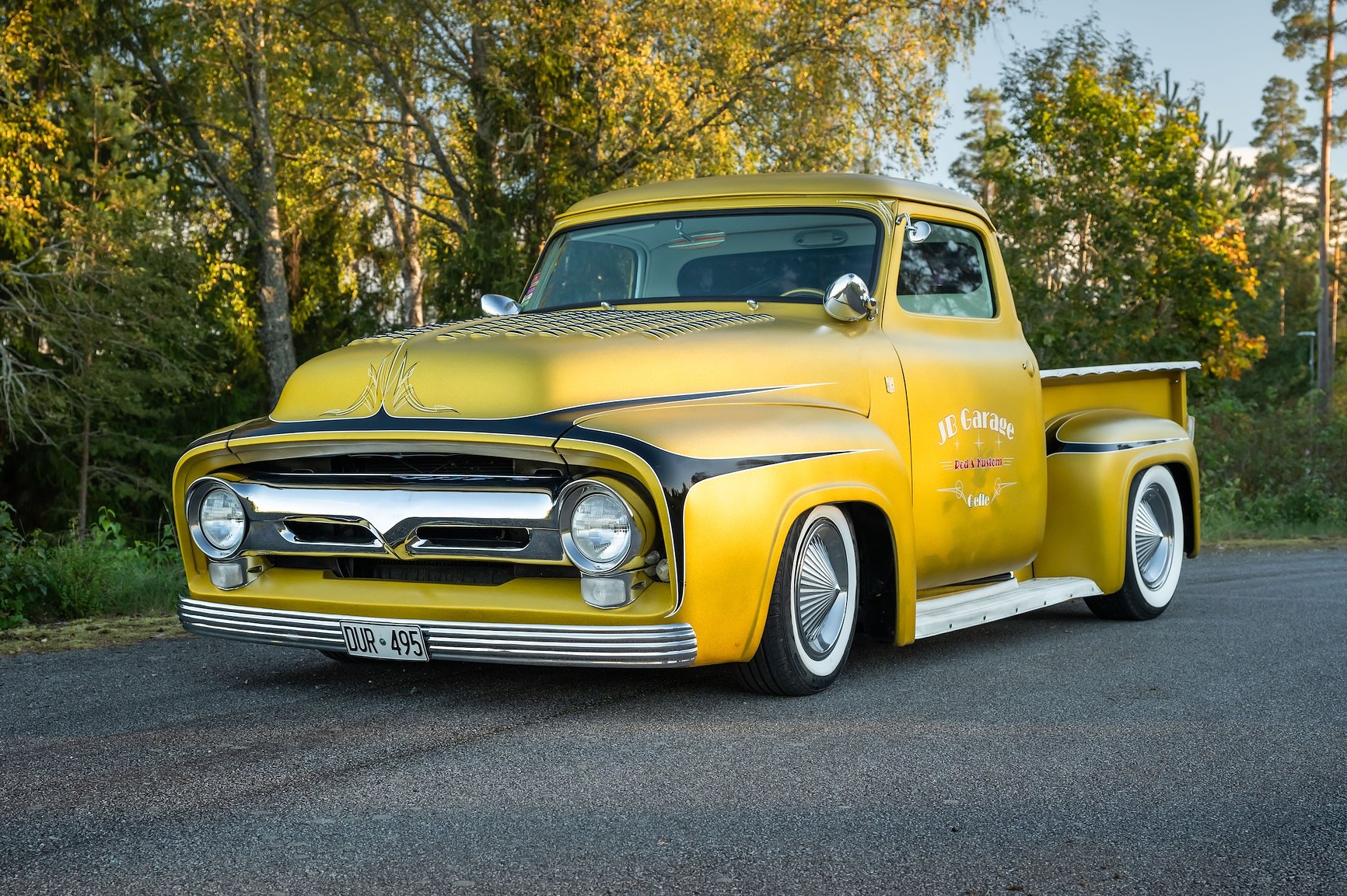Exteriörbild på 1955 Ford F-100 Kustom