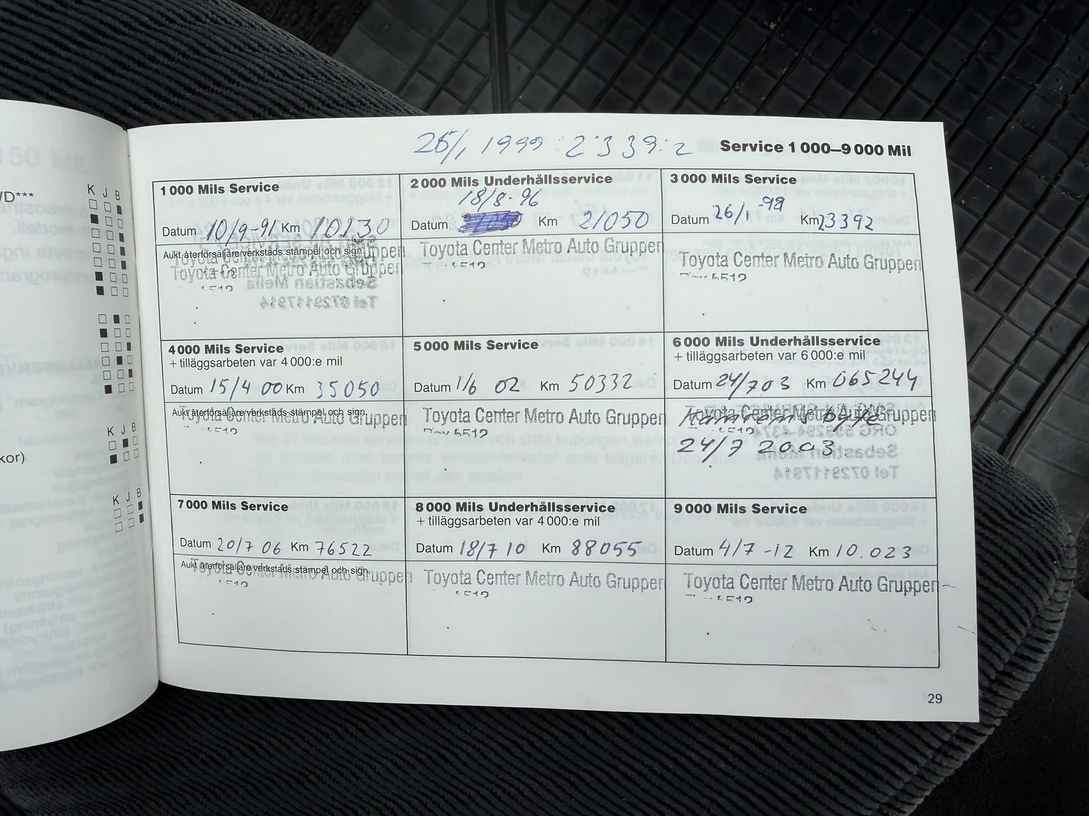 Dokumentation för 1990 Toyota Celica (4)