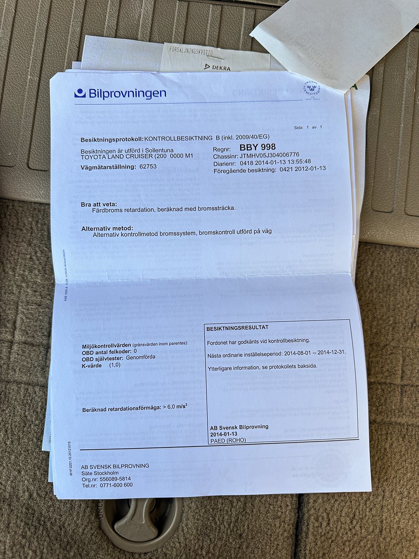 Documentation for 2008 Toyota Land Cruiser 4.5 4WD V8