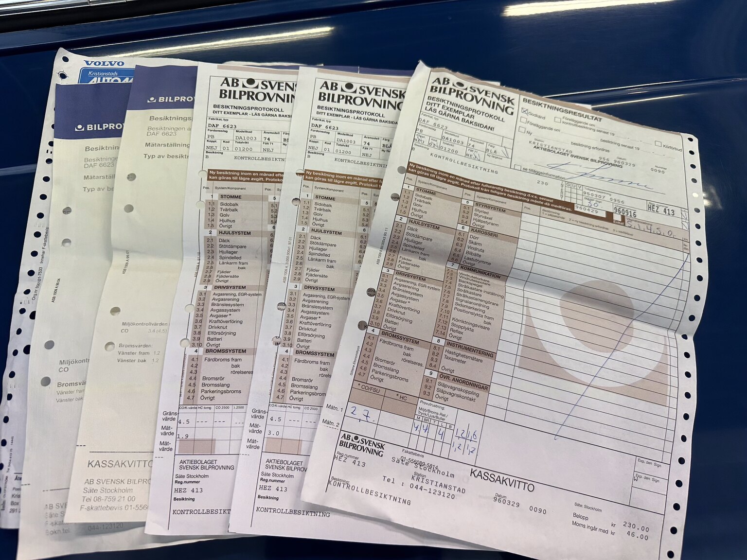 Documentation for 1974 DAF 66 Sedan 1.1
