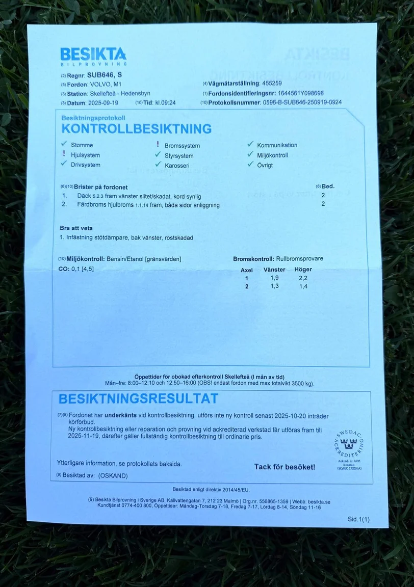 Documentation for 1973 Volvo 164E (1)