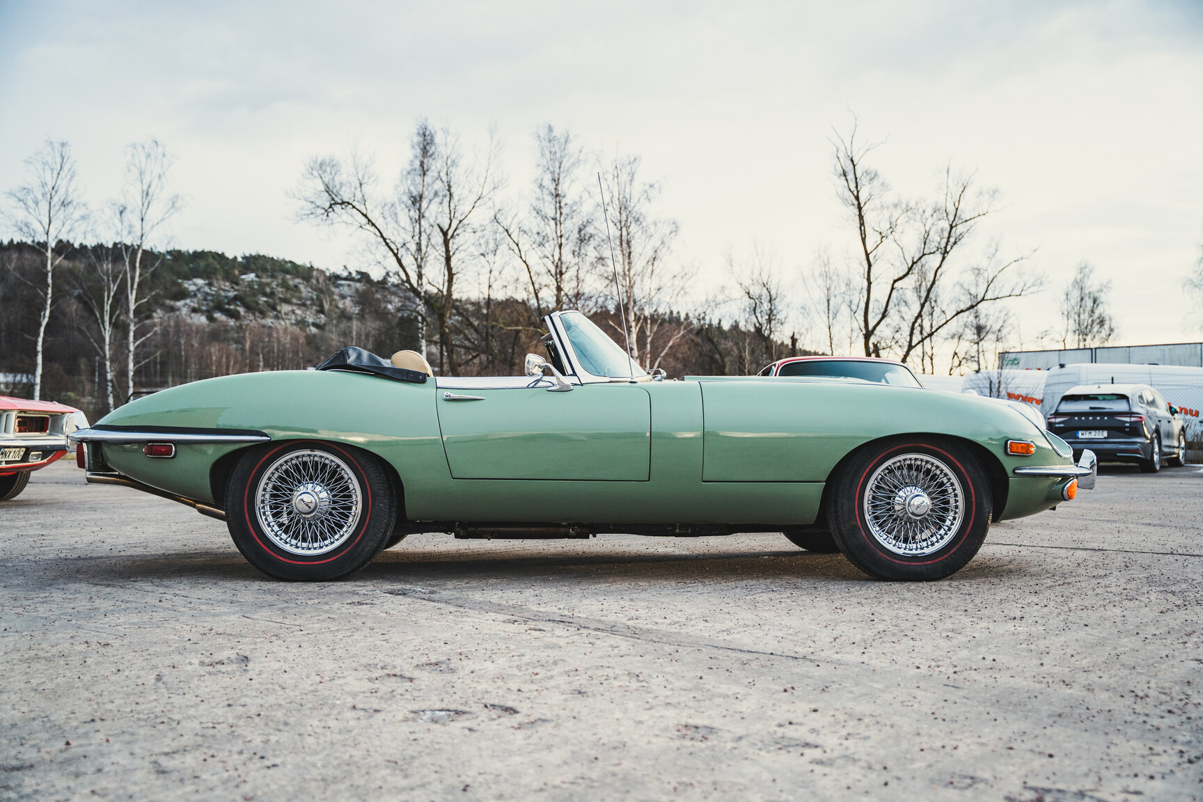 Exteriörbild på 1970 Jaguar E-Type Roadster