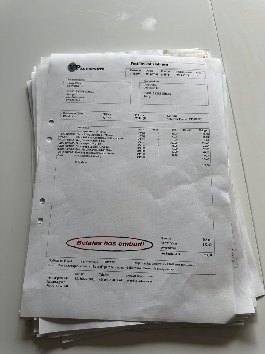 Dokumentation, 1965 Ford Mustang Cabriolet (44)