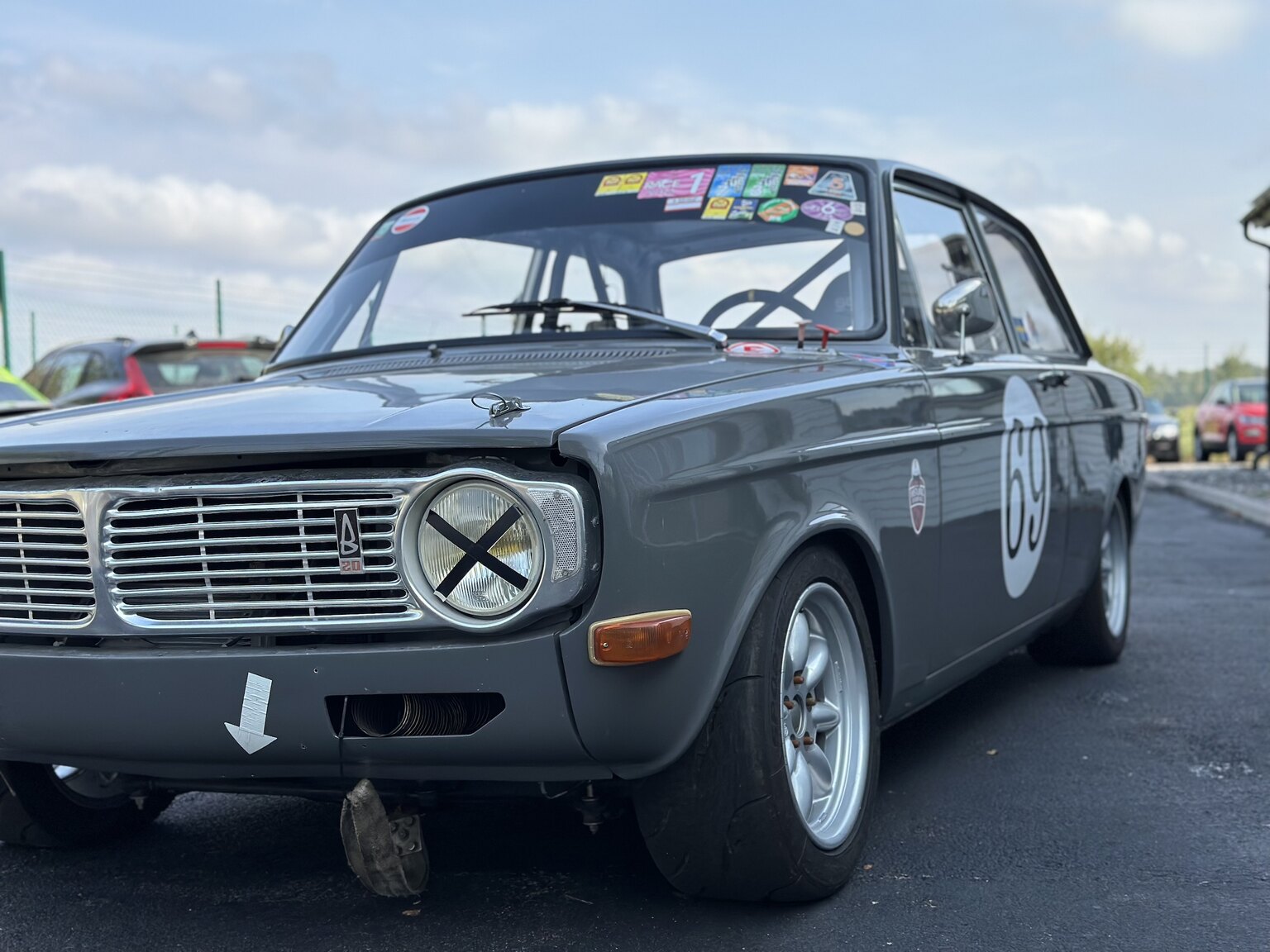 Exterior image of 1969 Volvo 142 race car