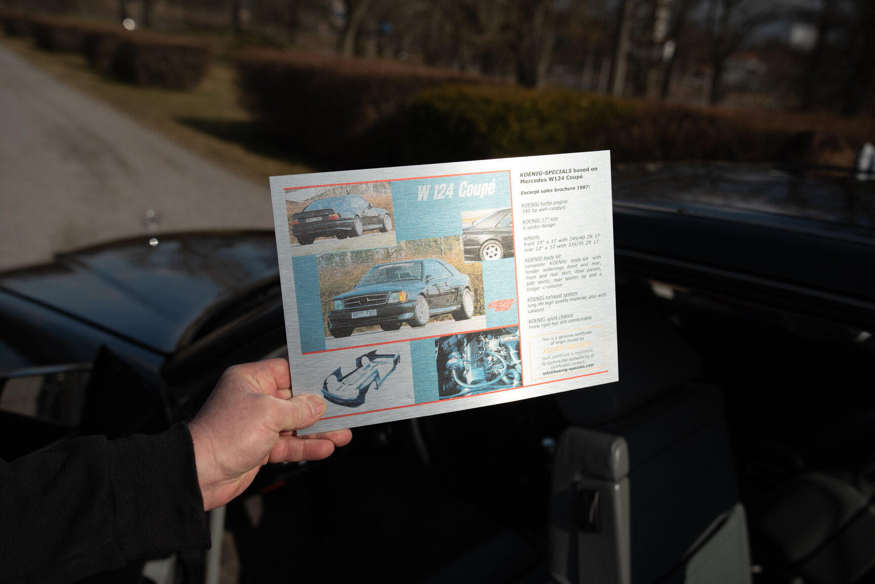 Documentation for 1989 Mercedes-Benz 300 CE Koenig Specials