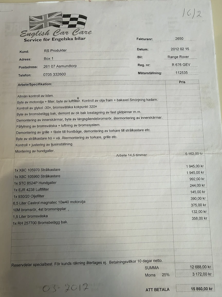 Documentation for 1998 Land Rover Range Rover P38 (29)