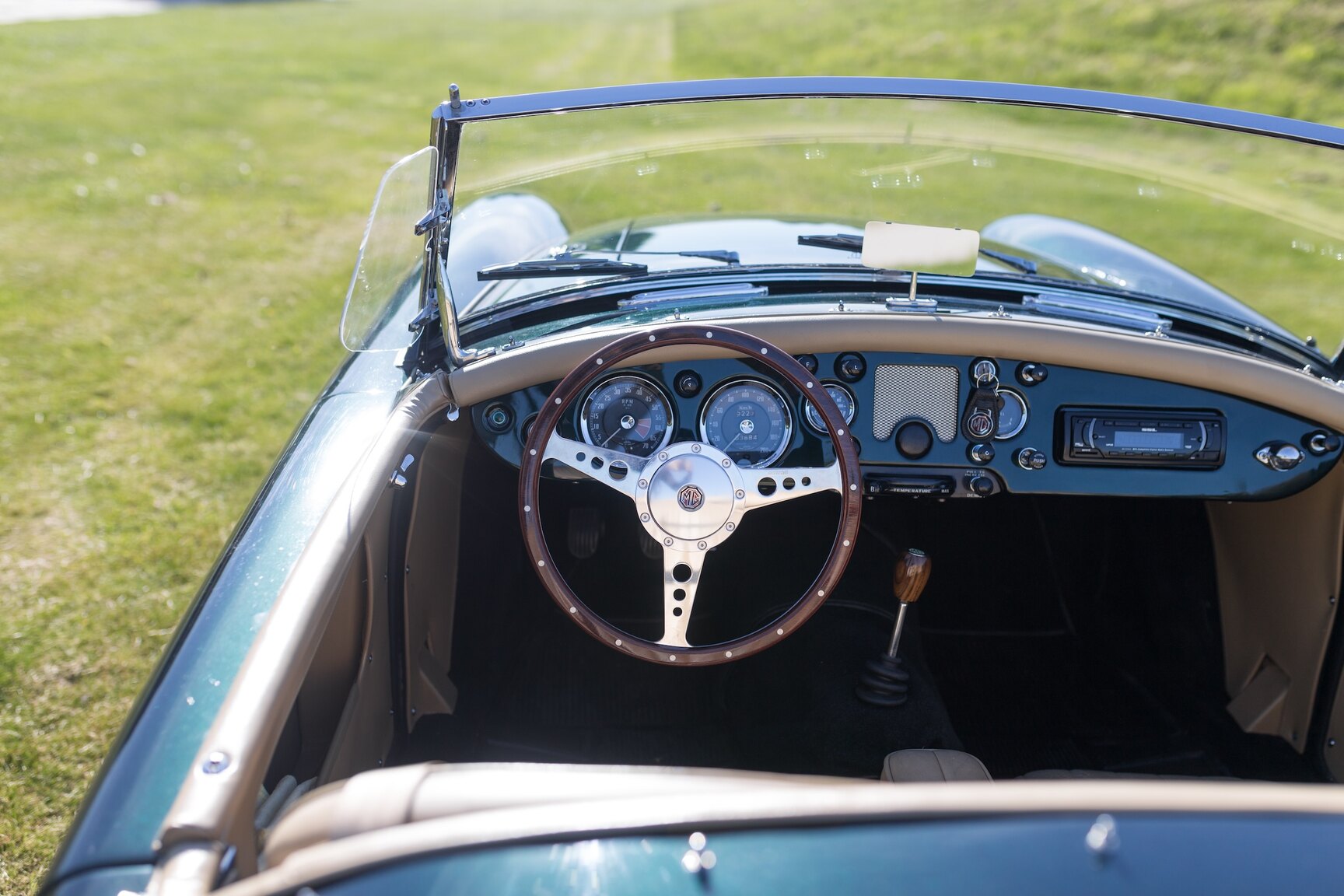 Interiörbild 1958 MG MGA 1500