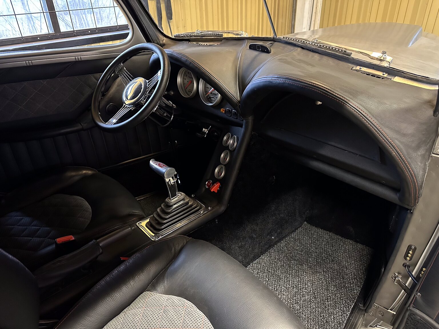 Interiörbild 1939 Custom Ford Fordor "Forvette"