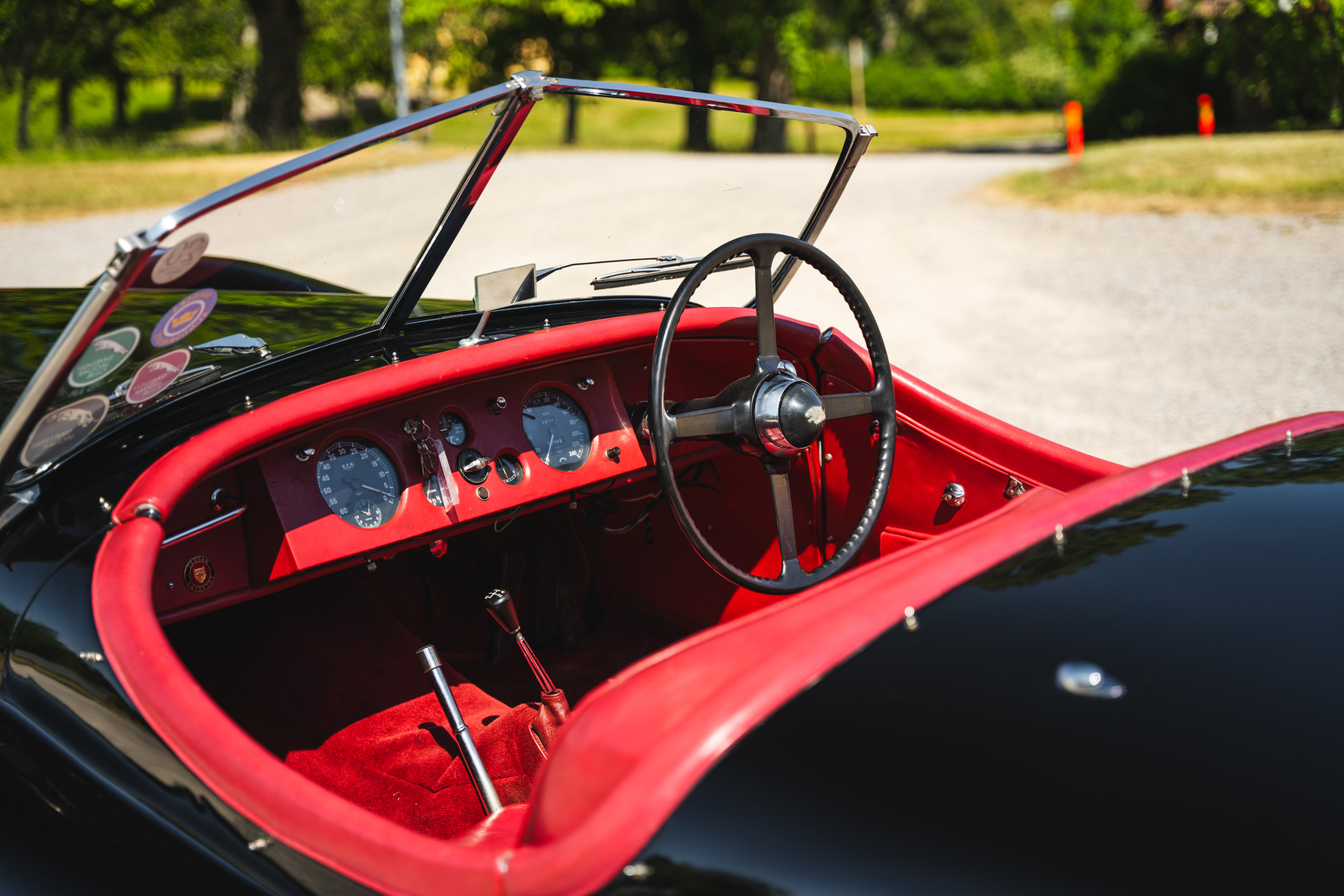 Interiörbild 1951 Jaguar XK 120