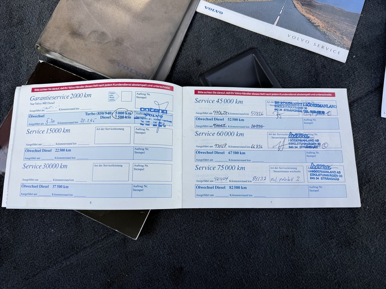 Documentation for 1995 VOLVO 855 T5R T-5R