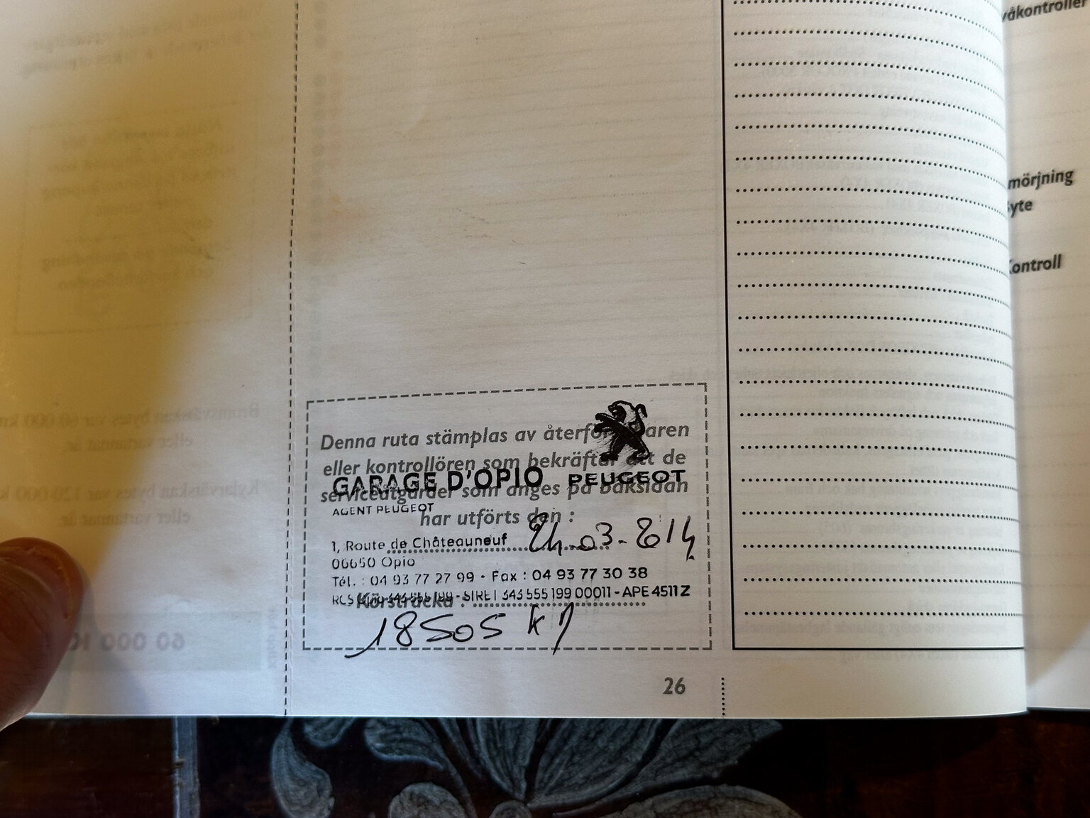 Dokumentation, 1997 Peugeot 306 Cabriolet