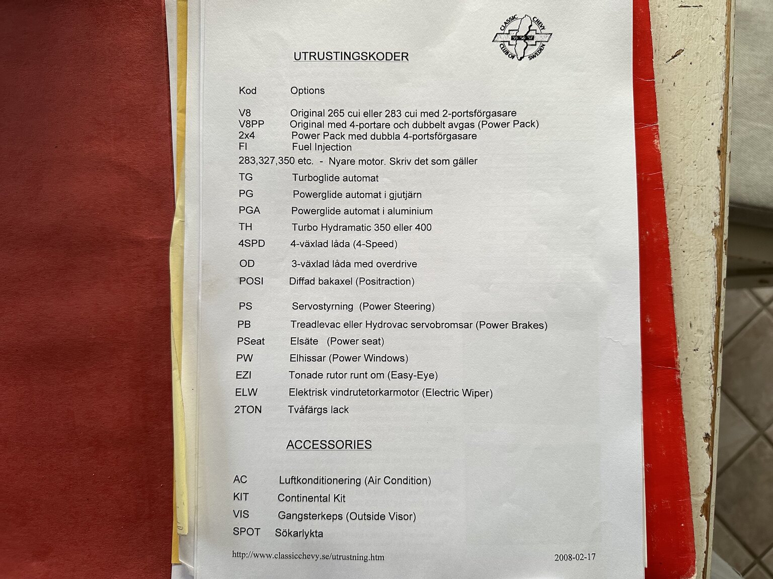 Documentation for 1957 Chevrolet Bel Air (6)