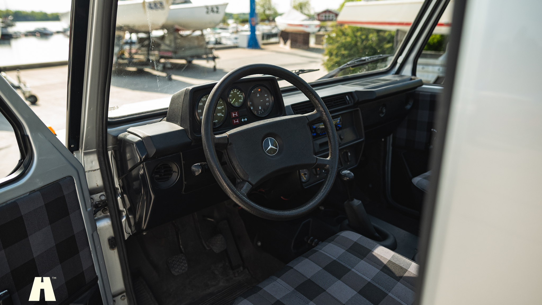 Interiörbild 1985 Mercedes 230GE Cabrio