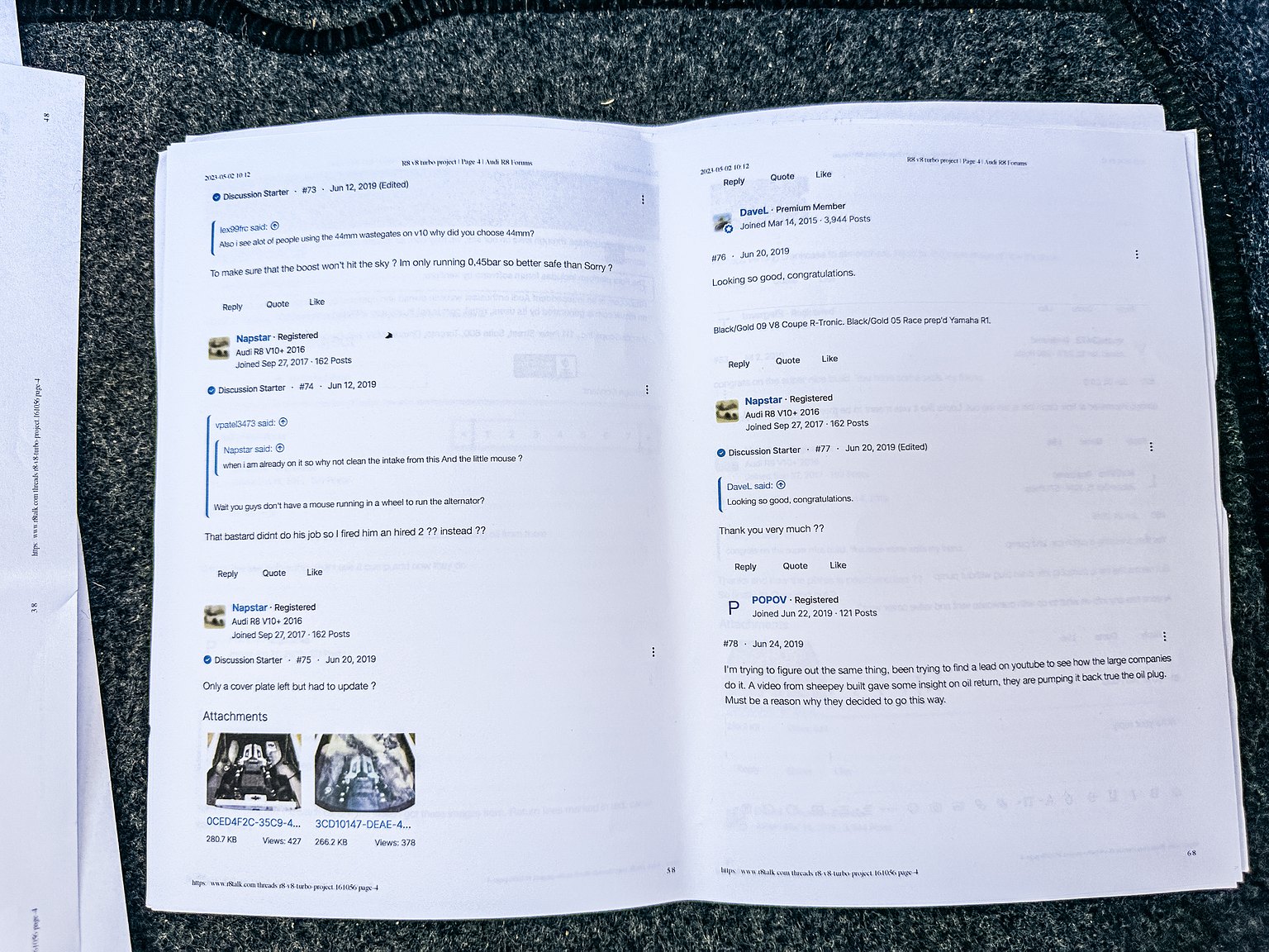 Documentation for 2008 Audi R8 4.2 V8 Turbo Manuell
