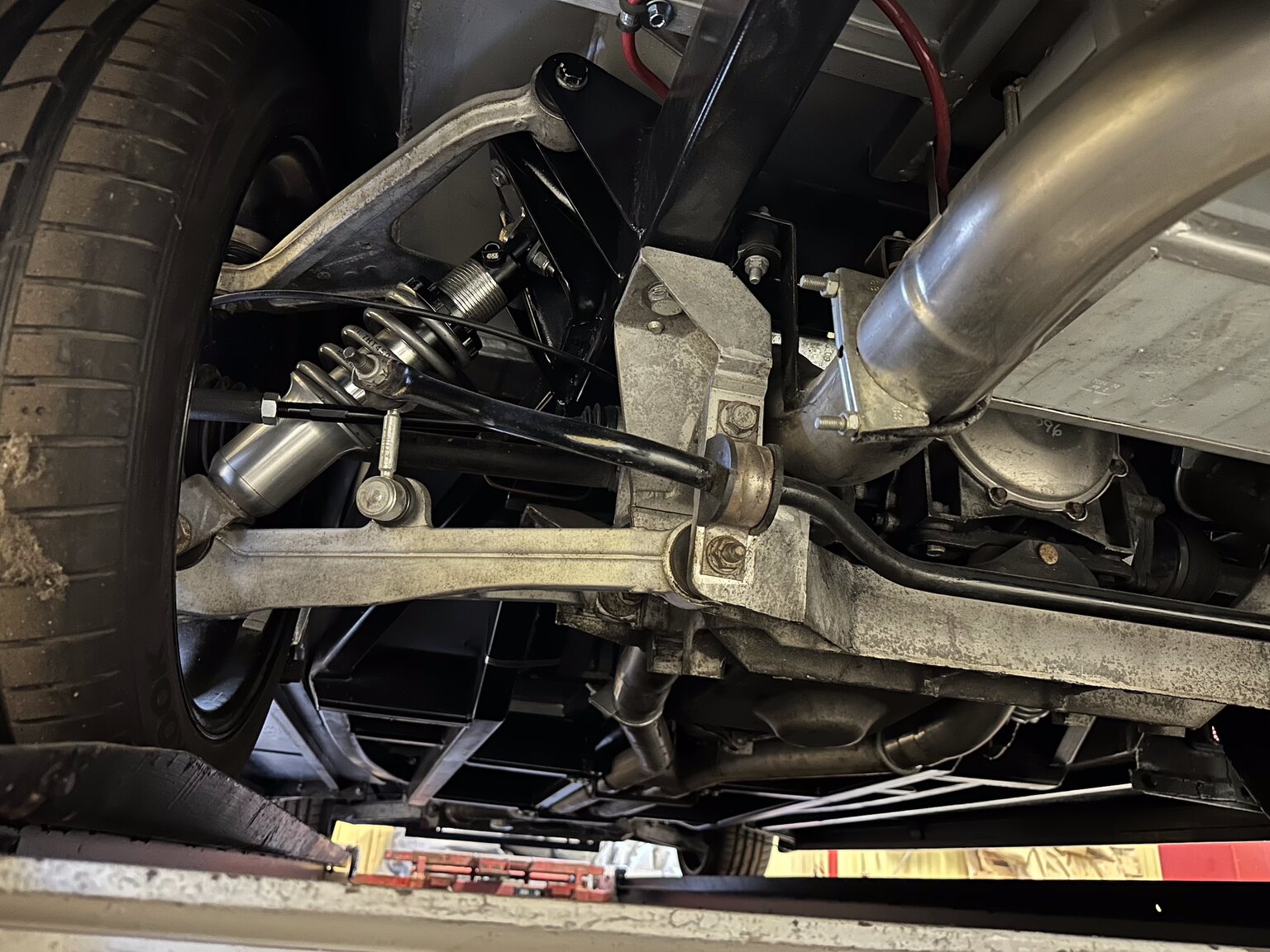 Image of 1939 Custom Ford Fordor "Forvette" mechanics