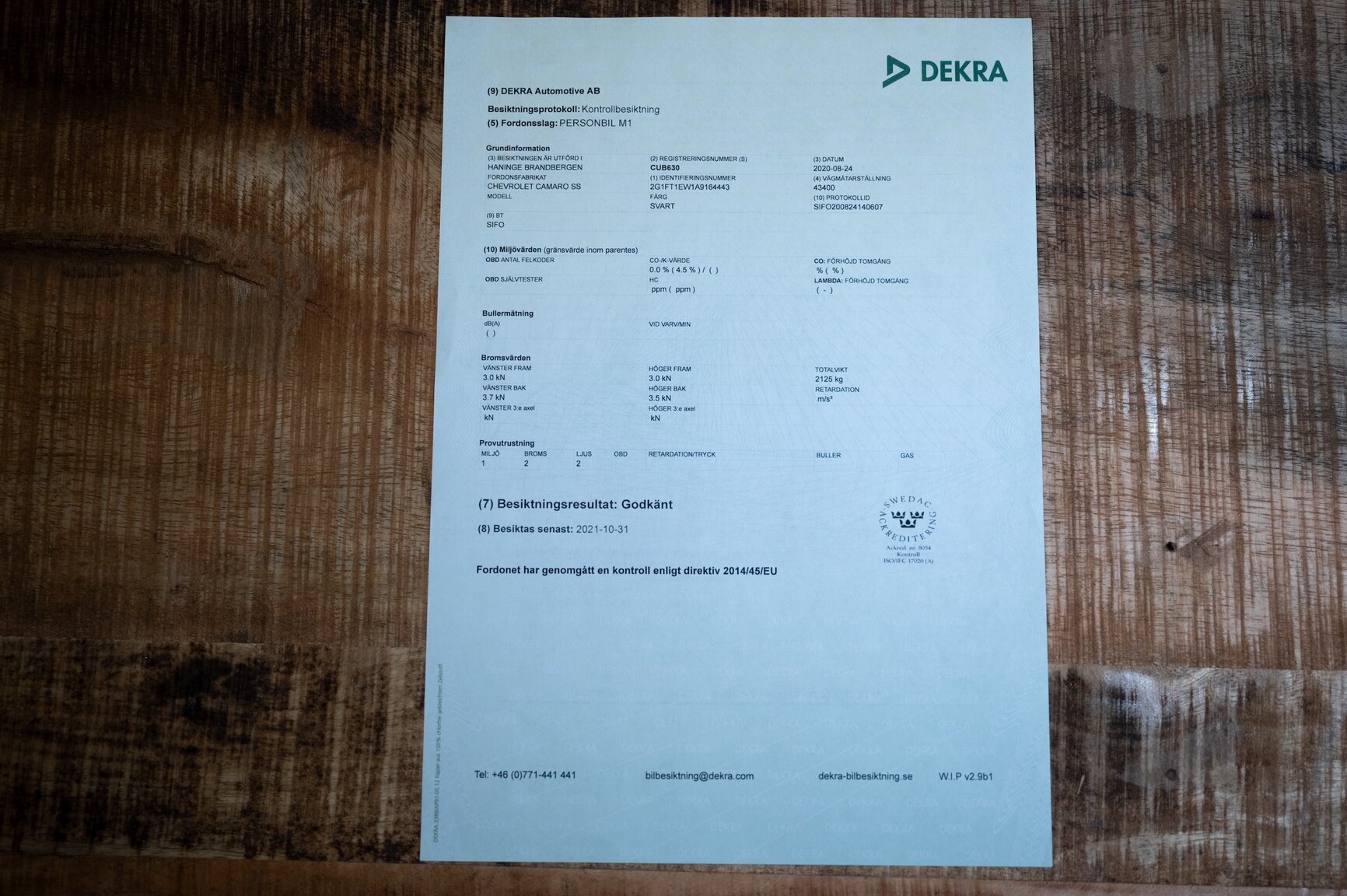 Dokumentation, 2010 Chevrolet Camaro SS (27)