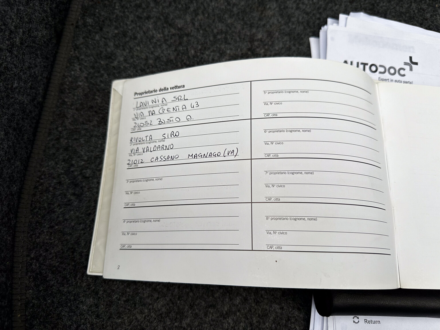 Documentation for 1999 Porsche 911 Carrera 4
