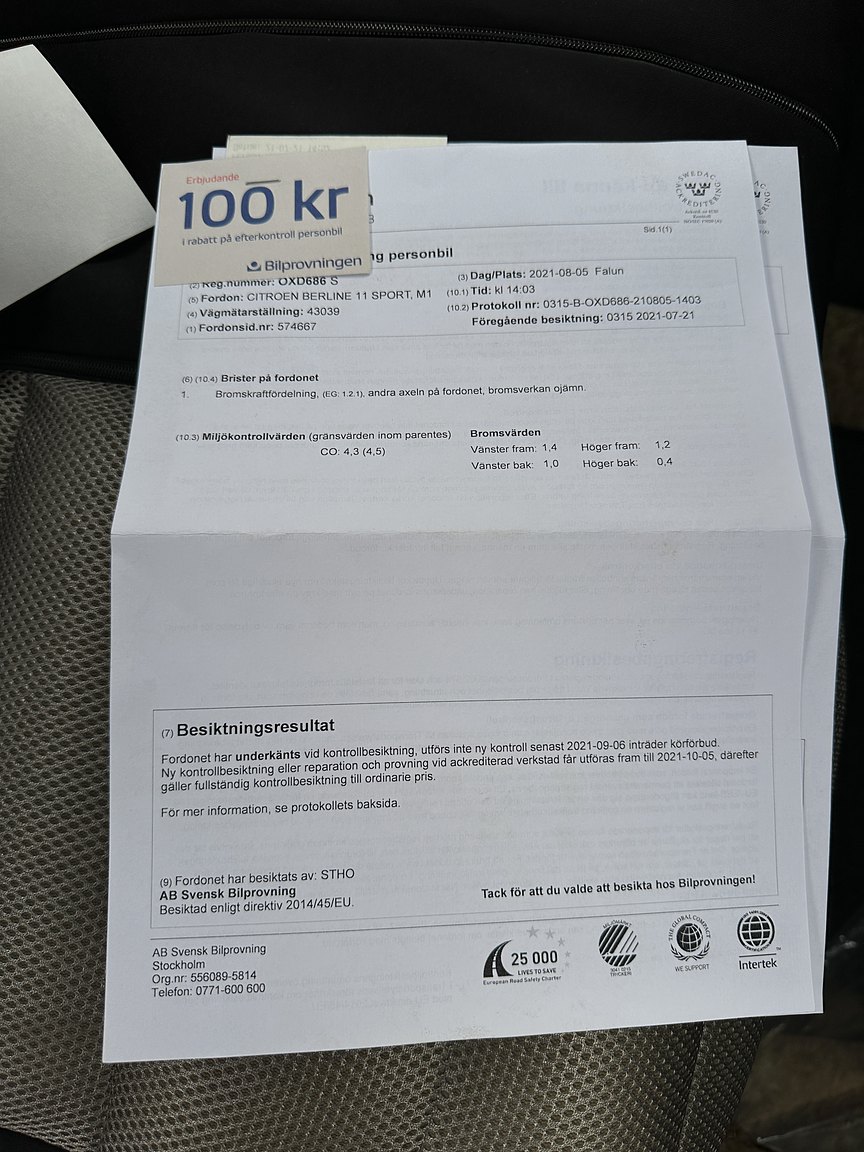 Documentation for 1951 Citroën Berline 11 Sport
