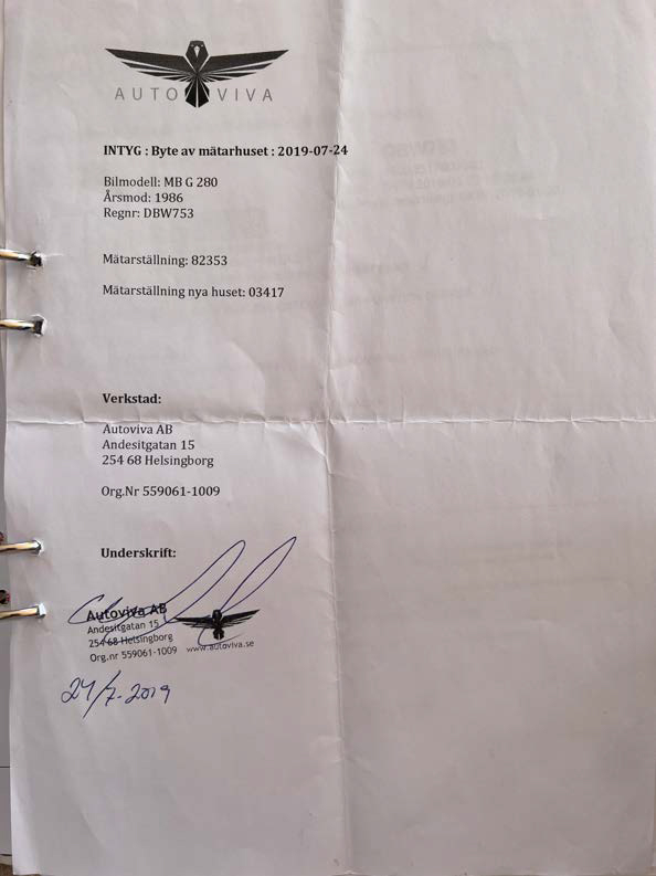 Dokumentation, 1986 Mercedes 280 GE (2)