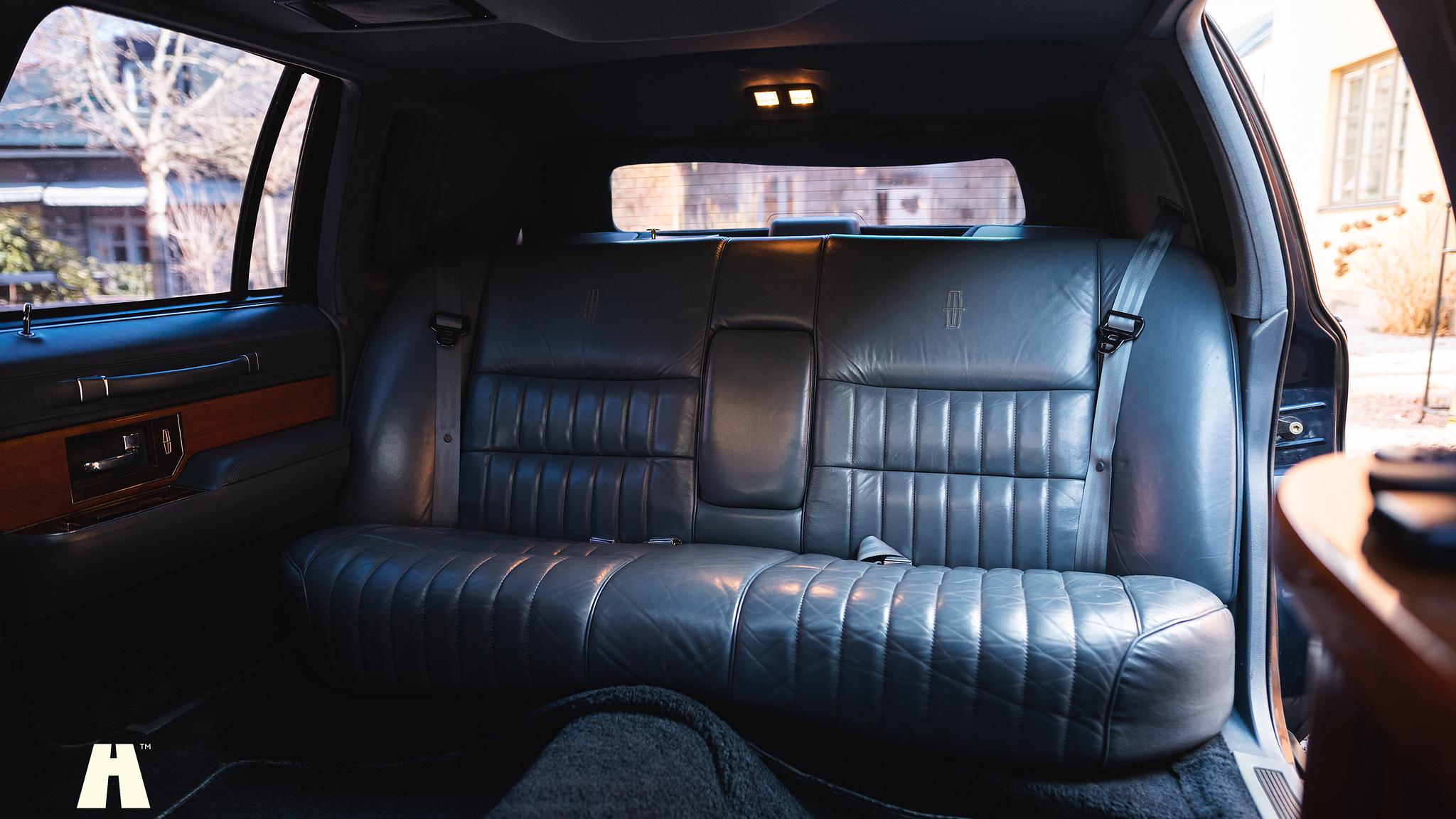 Interiörbild 1992 Lincoln Town Car Limousine 