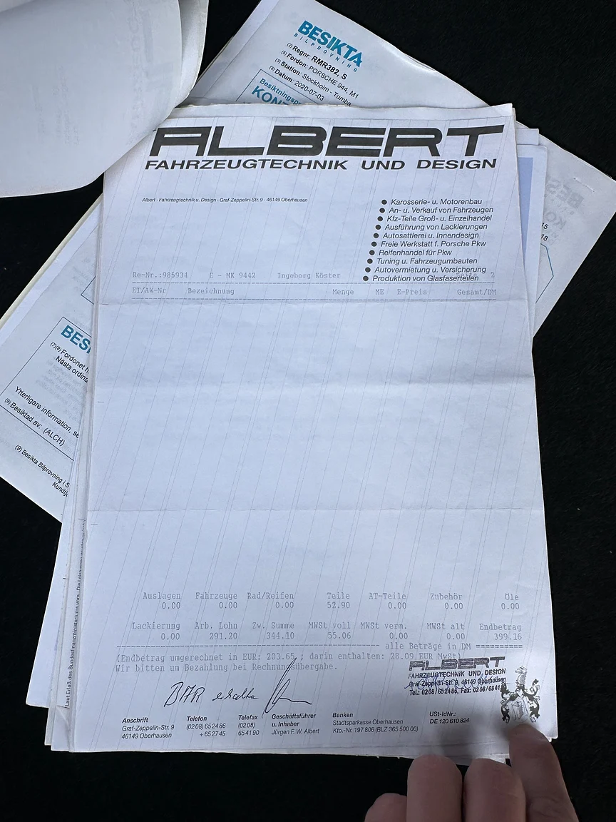 Documentation for 1990 Porsche 944 S2 Cabriolet  (11)