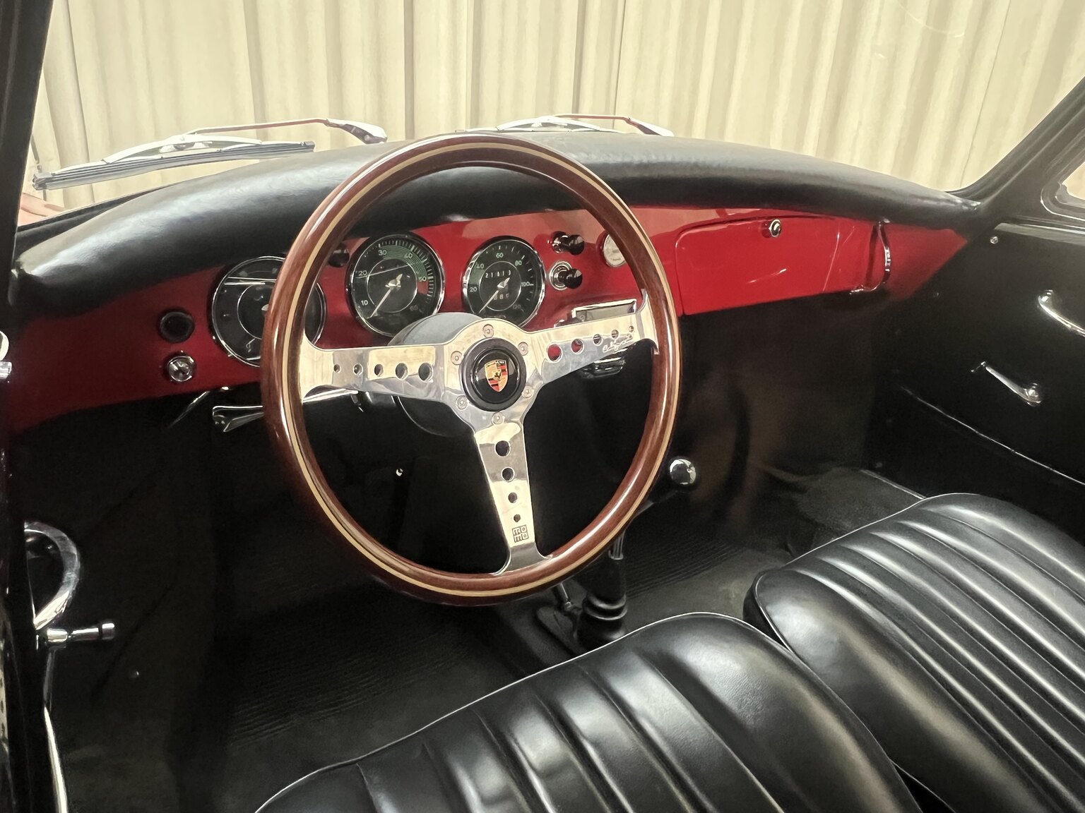 Innenraumfoto von 1960 Porsche 356