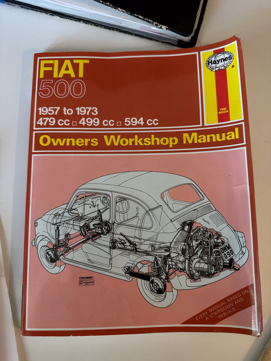 Dokumentation för 1972 Fiat 500L