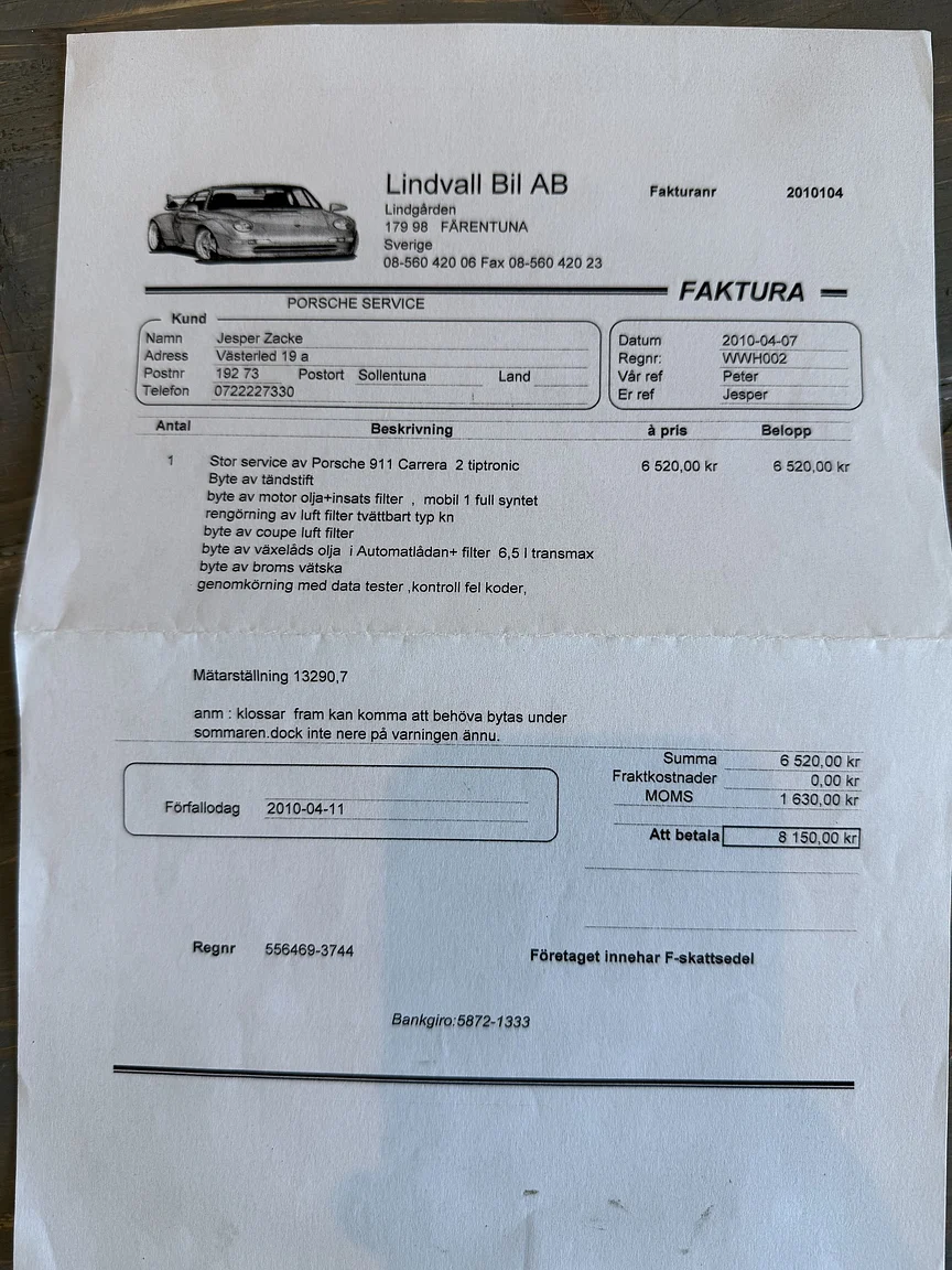 Dokumentation, 1998 Porsche 996 Carrera (31)