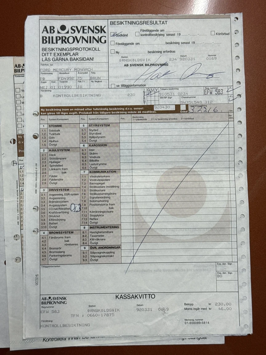 Documentation for 1975 Mercury Monarch Coupe (9)
