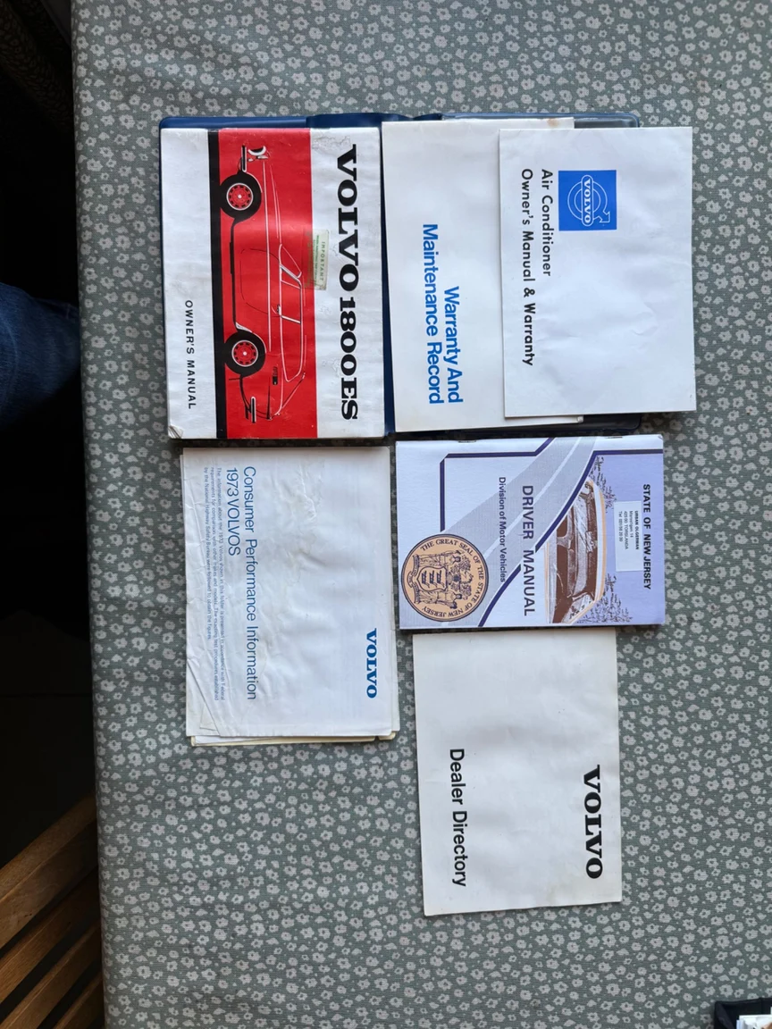 Documentation for 1973 Volvo 1800ES (1)