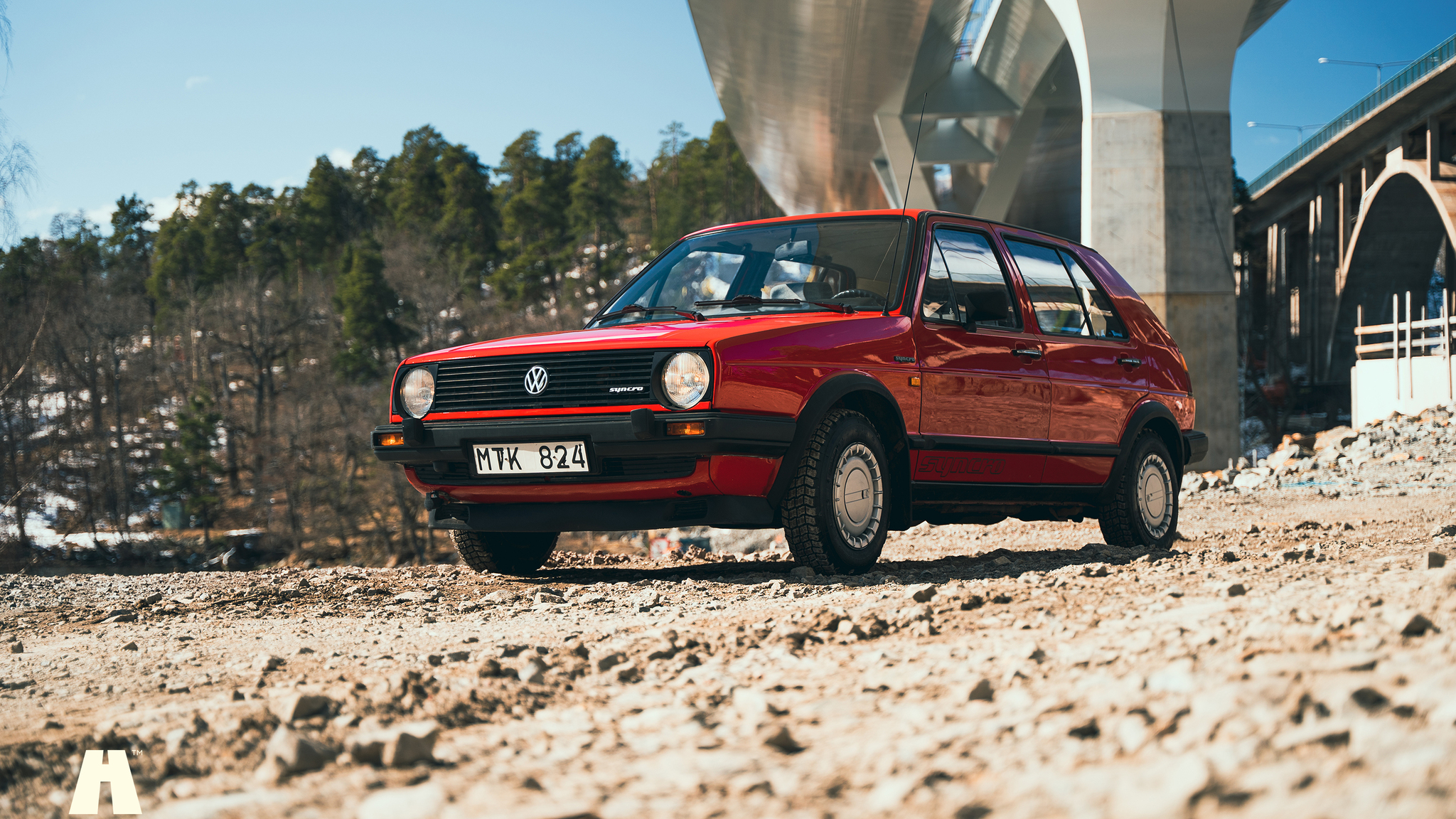Exterior image of 1987 Volkswagen Golf CL Syncro