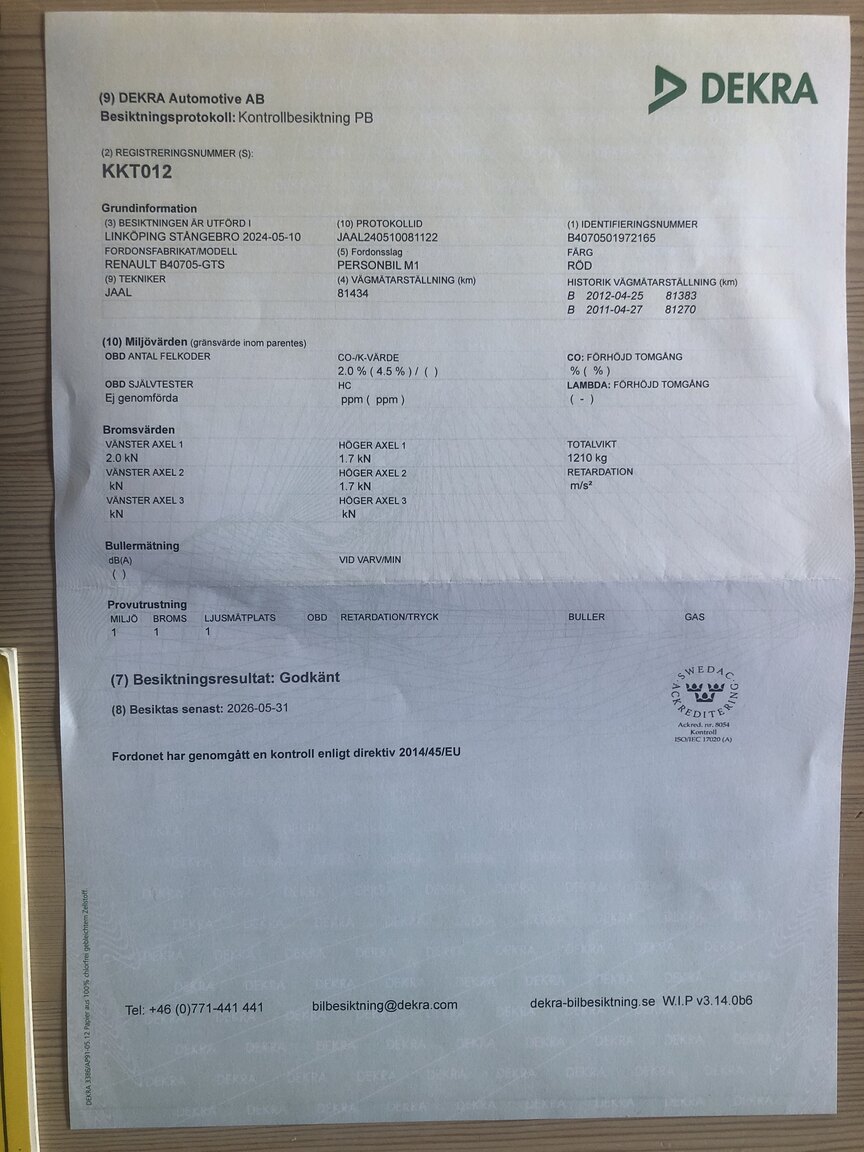 Dokumentation, 1990 Renault 5 (2)