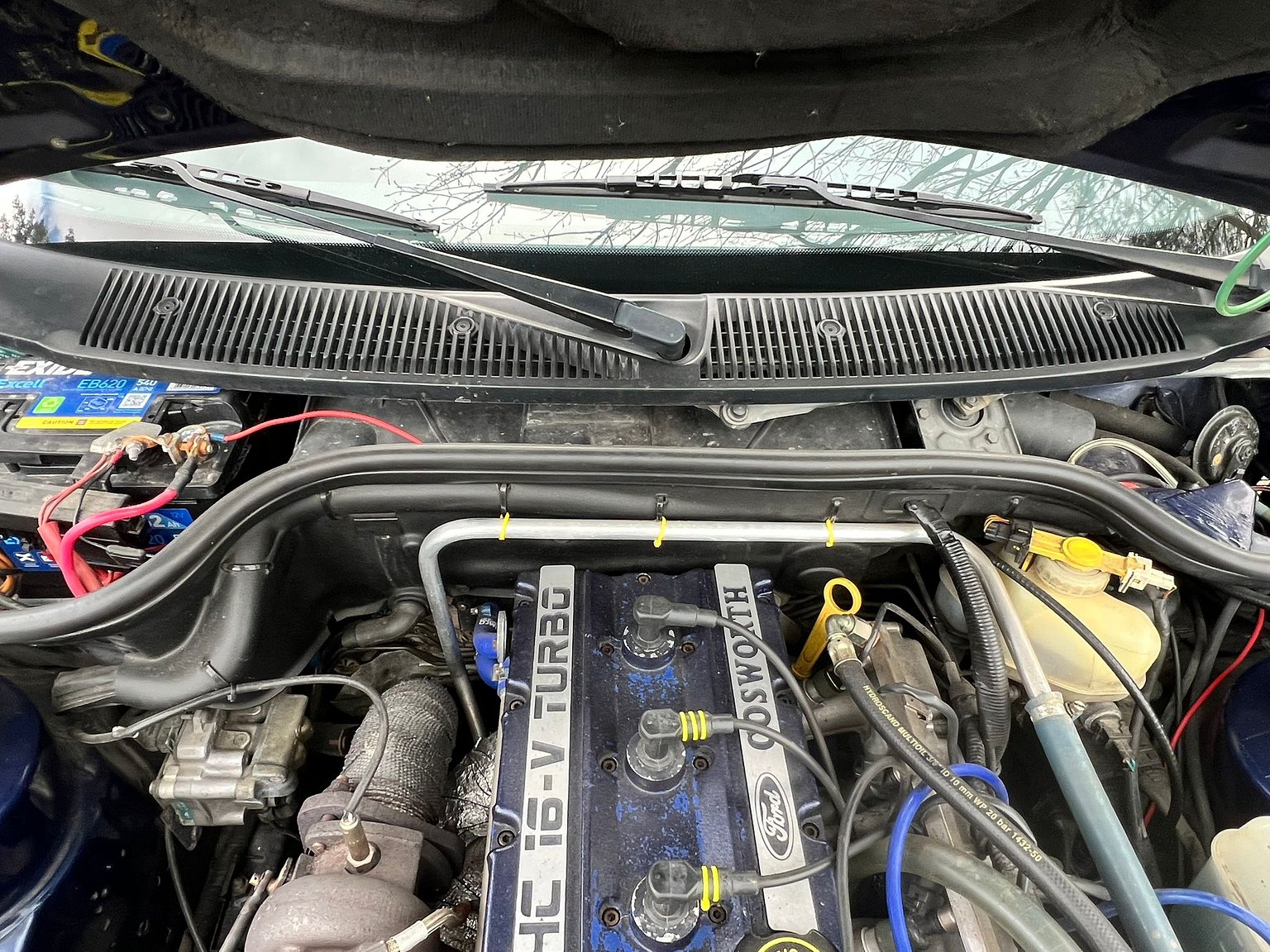 Image of 1993 Ford Escort RS Cosworth "Big Turbo" mechanics