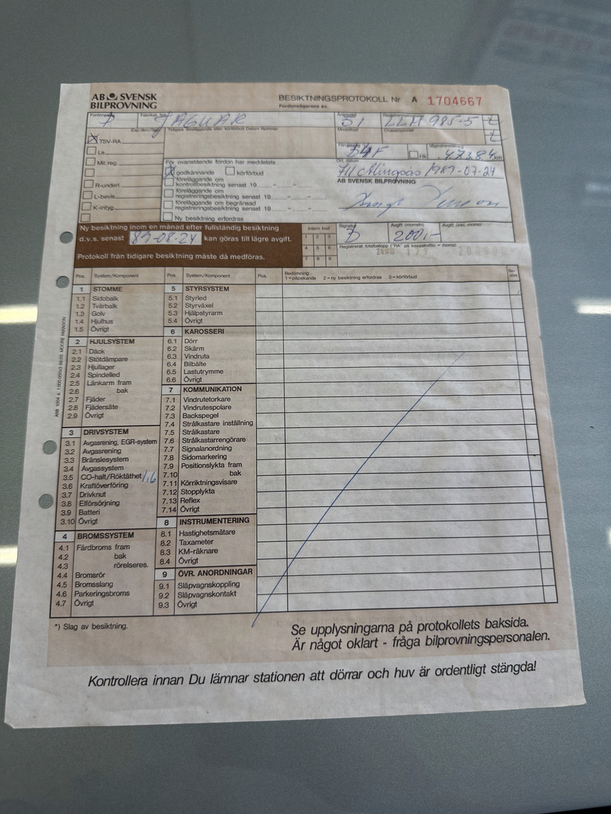 Documentation for 1951 Jaguar XK 120