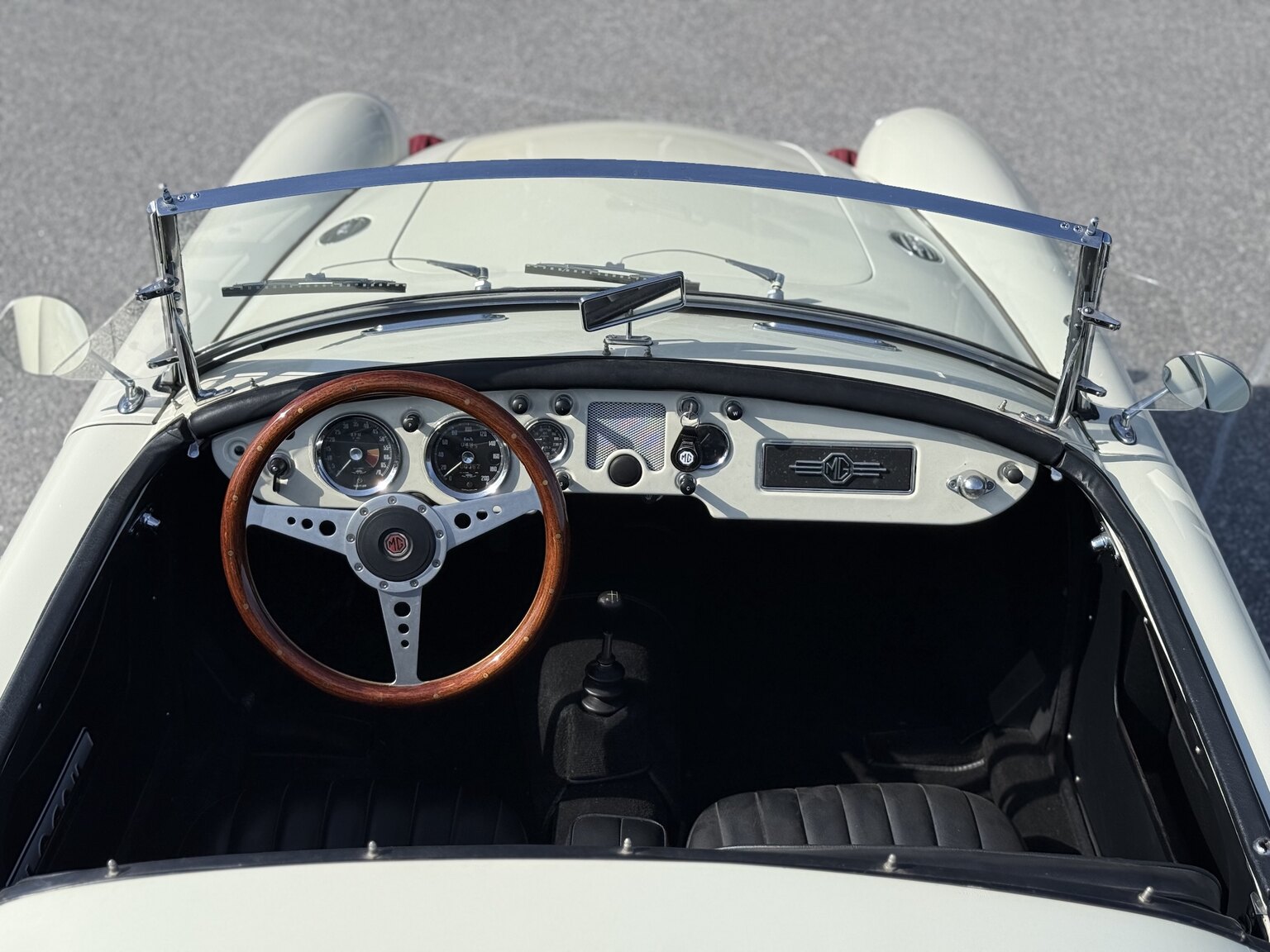 Interiörbild 1959 MG MGA 1500