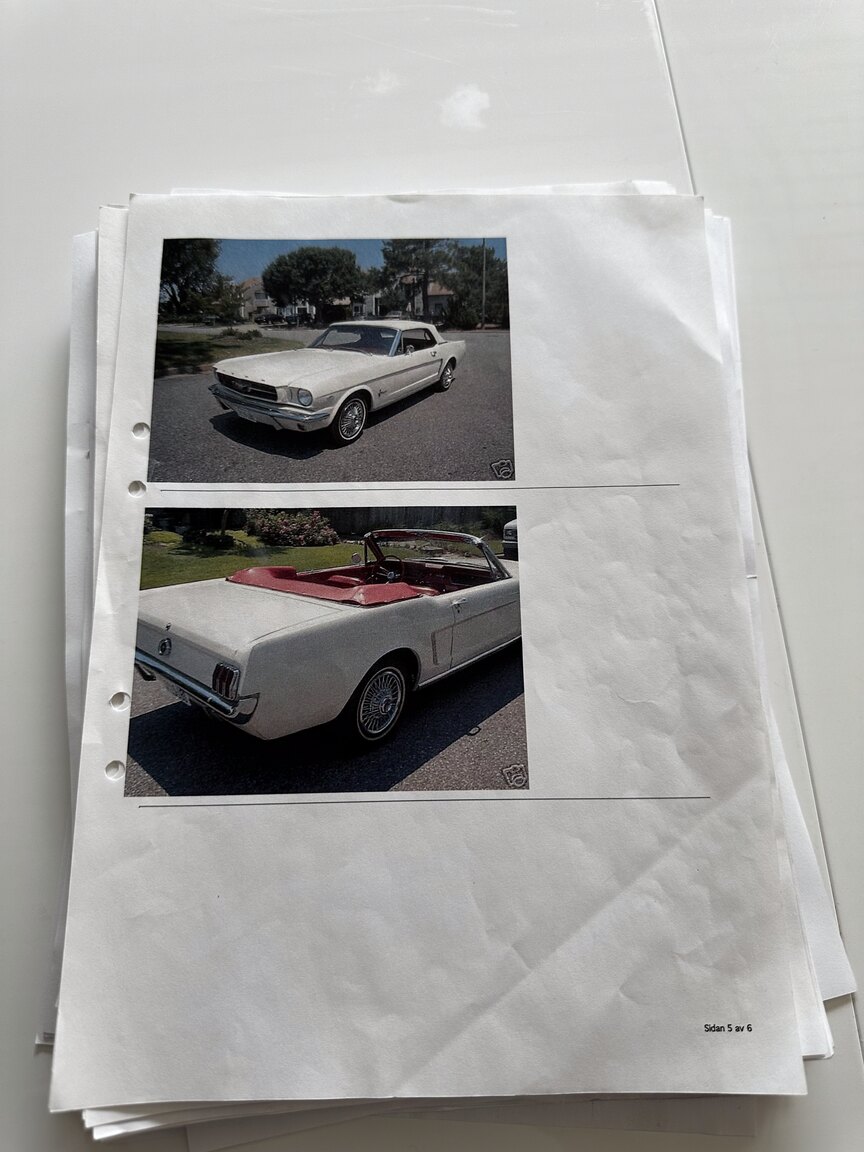 Dokumentation, 1965 Ford Mustang Cabriolet (7)